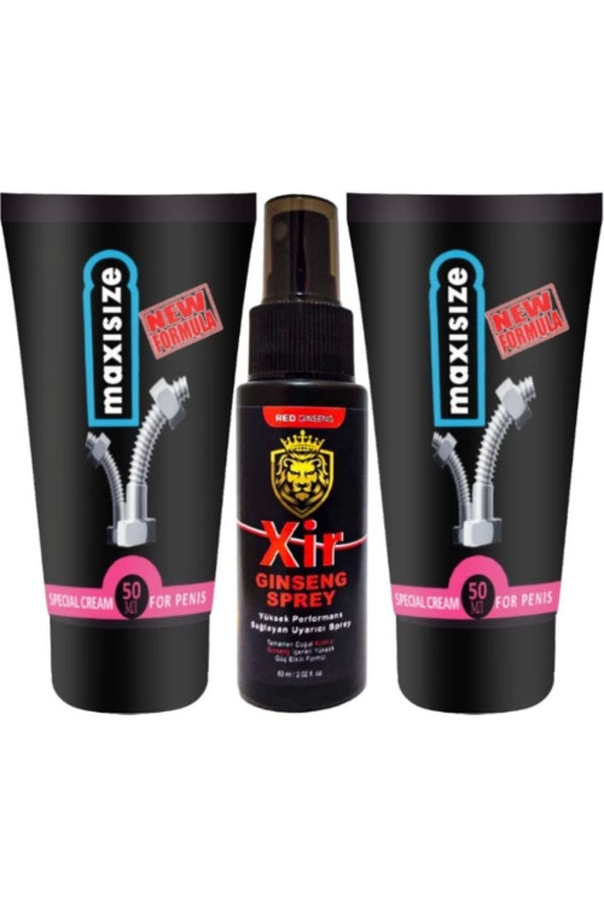 Vemora Maxsize 2 Adet Erkeğe Özel 50 ml Krem + Yanında Xir 3xeffect Spray 60 ml Erkeğe Özel Karışım Sprey