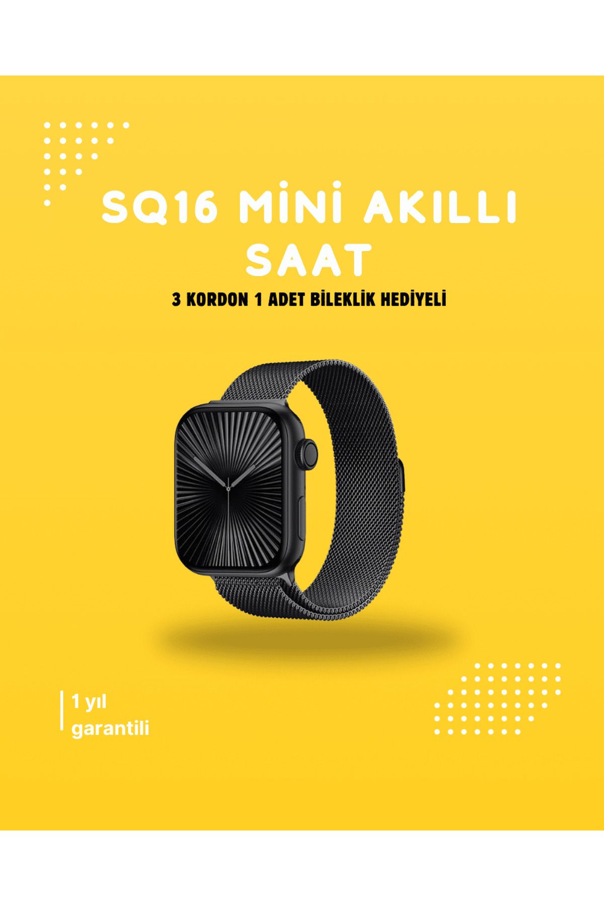 FTA TİCARET Akıllı Saat SQ-16 Mini Series 10 | Unisex Tasarım, Sağlık ve Spor Takibi