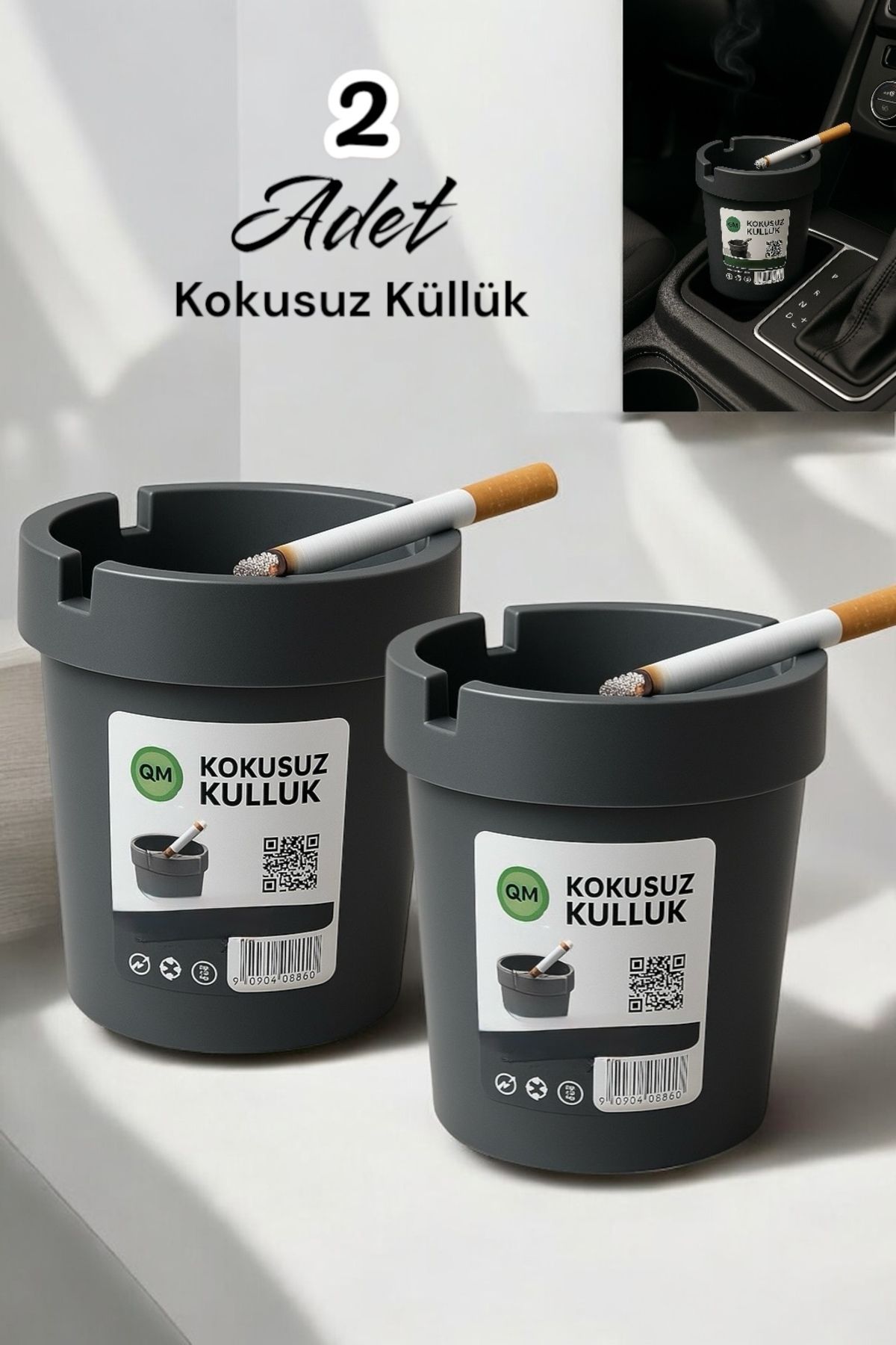 Dem Home Kokusuz Sert Plastik Küllük - Oto Araba Küllük