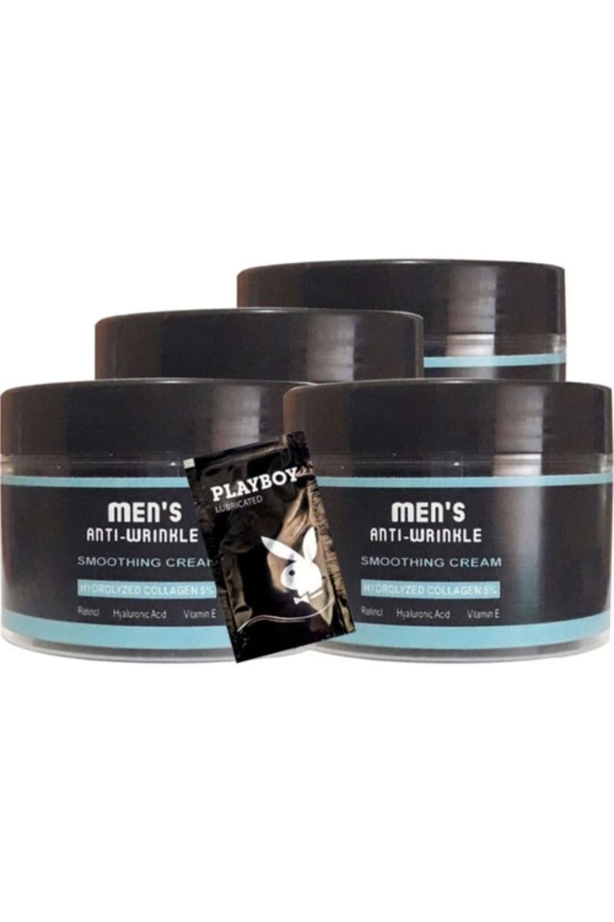 Vemora Men's 4 Adet 100 ml Snmp20356 Erkek Yüz Cilt Kremi Antiwrinkle Smoothing Cream + Yanında Jel