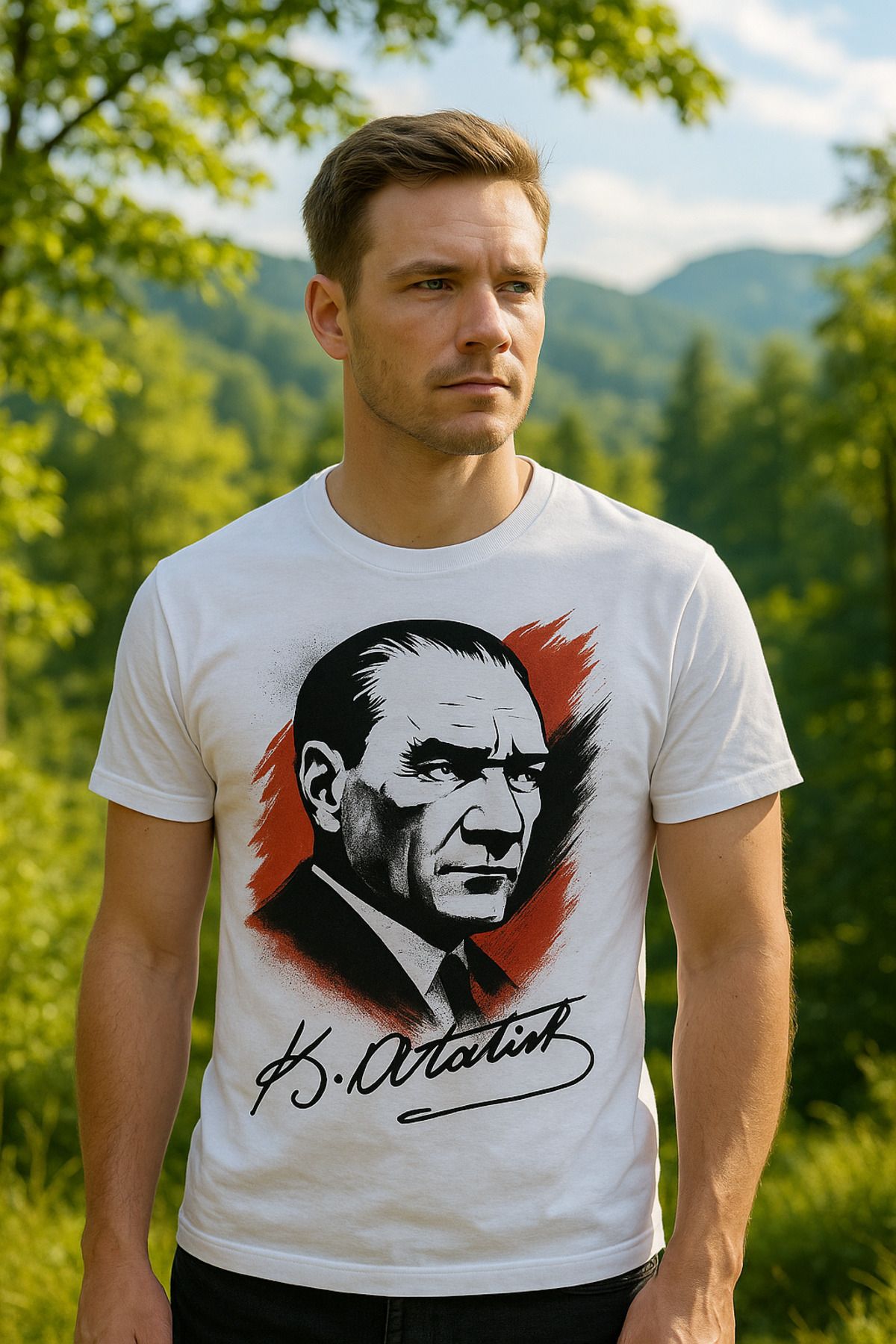 gravixx Atatürk Baskılı Erkek Tişört