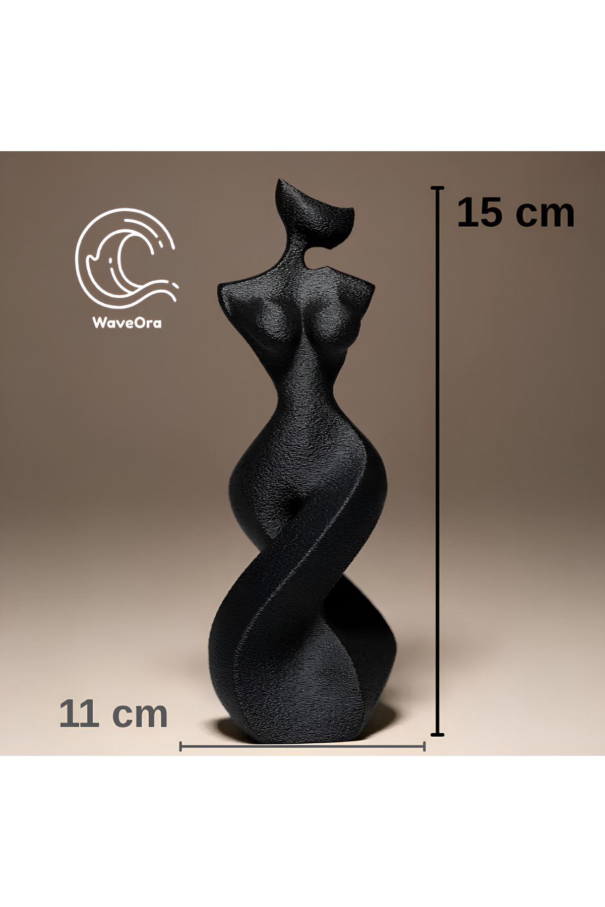WaveOra Kıvrım – Soyut Kadın Formu Biblo - WaveOra