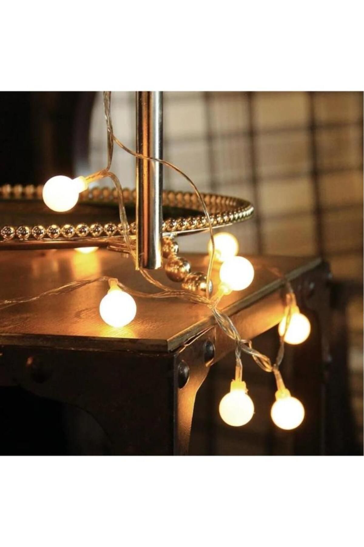 buradanaldım Minik Top Led Işık, 3 Metre, Yılbaşı Ağaç Işığı, Noel Işıklandırması, Ev Süsleme, Kamp Işığı