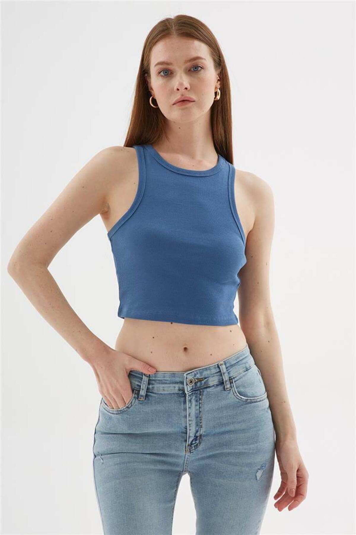 Fashion Friends Crop Atlet İndigo