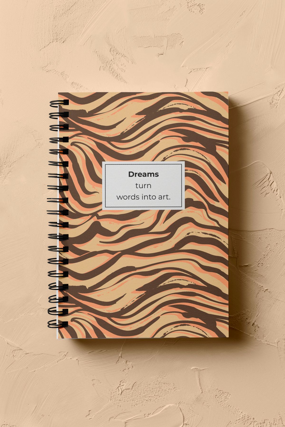 Notisyon Not Defteri, Defter, Okul Defteri, Leopar Defter, Leopar Kapak, Spiralli, A5, 120 Sayfa