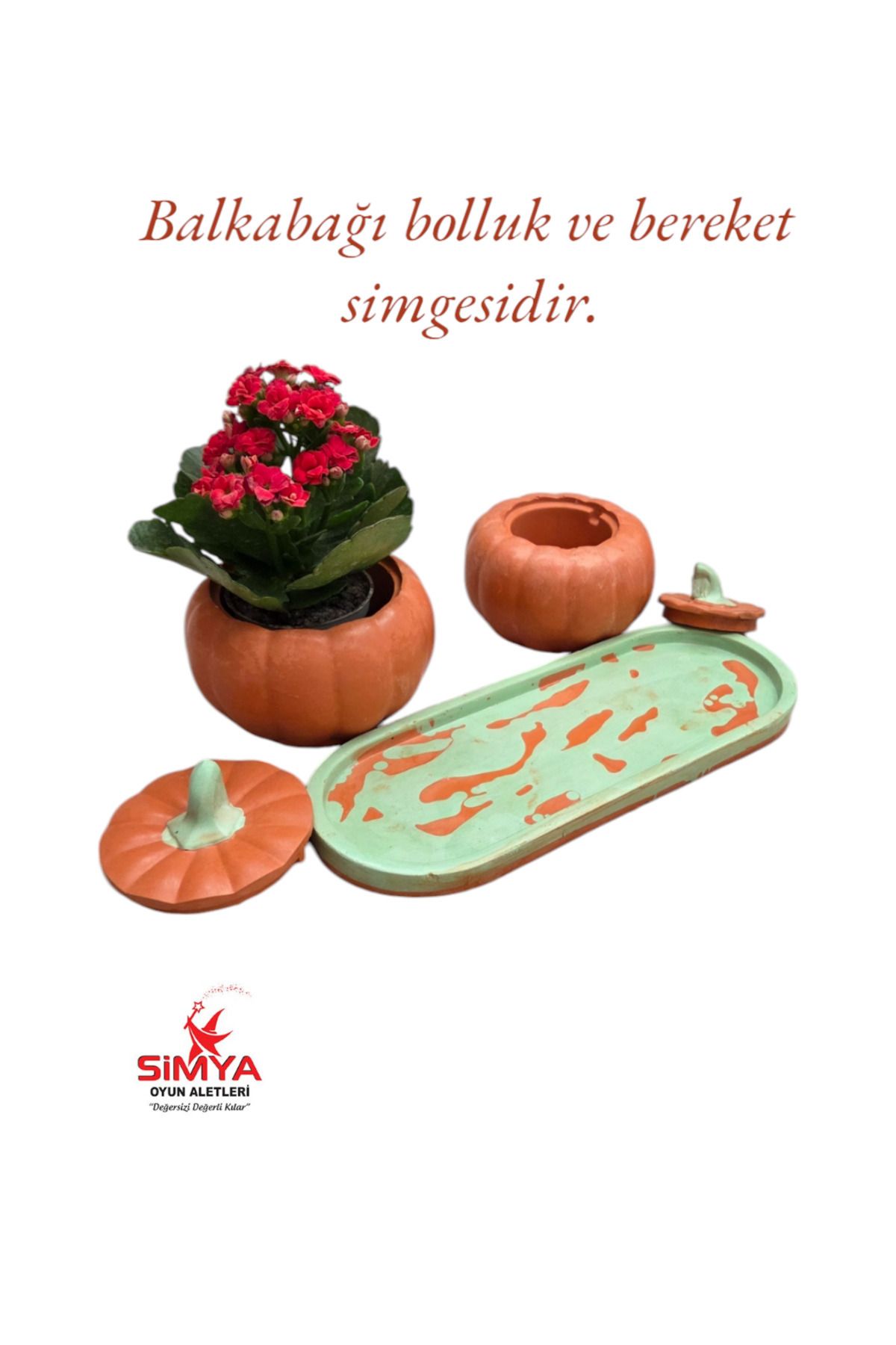 Elioure Turuncu Balkabağı Dekoratif Sembol, Şıklık ve Bereket Getirir