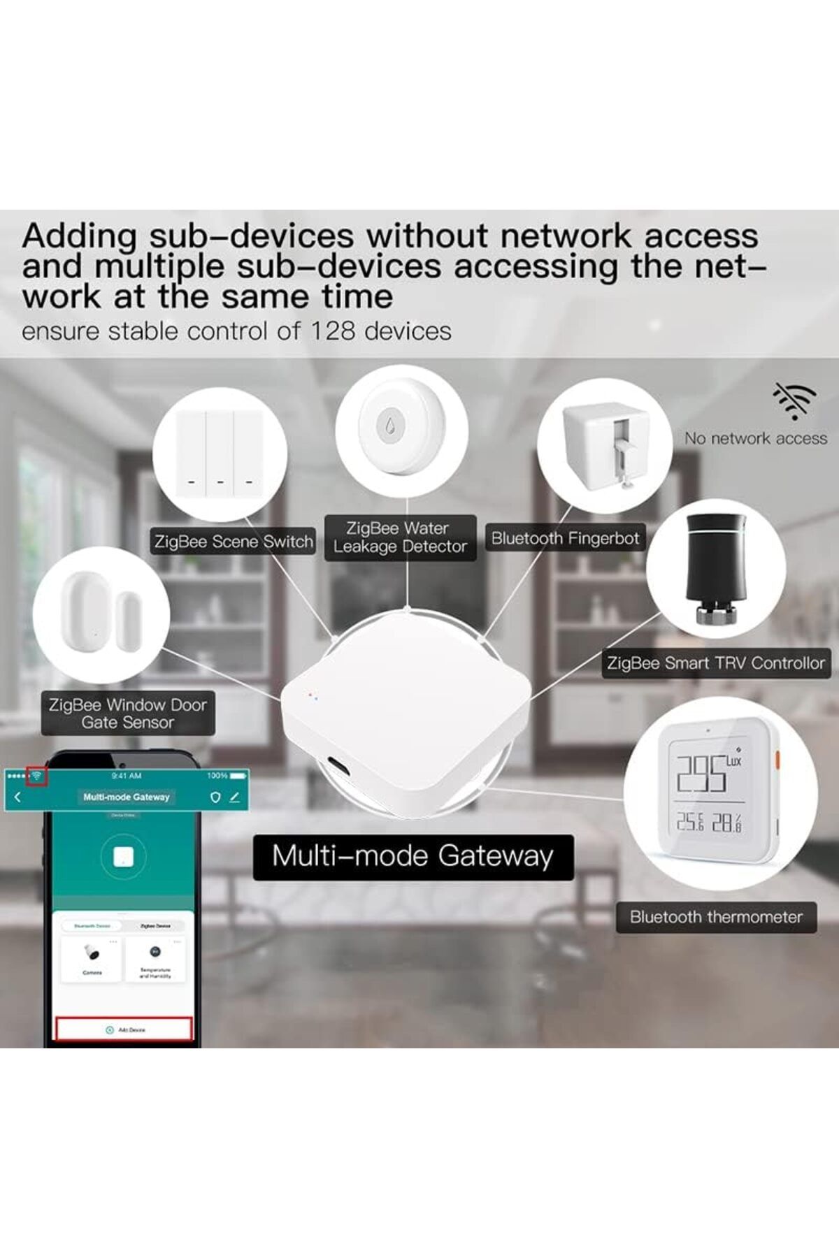 UanTii-Tuya Smart Multimode Gateway Wifi Zigbee Bluetooth Hub Bridge 9