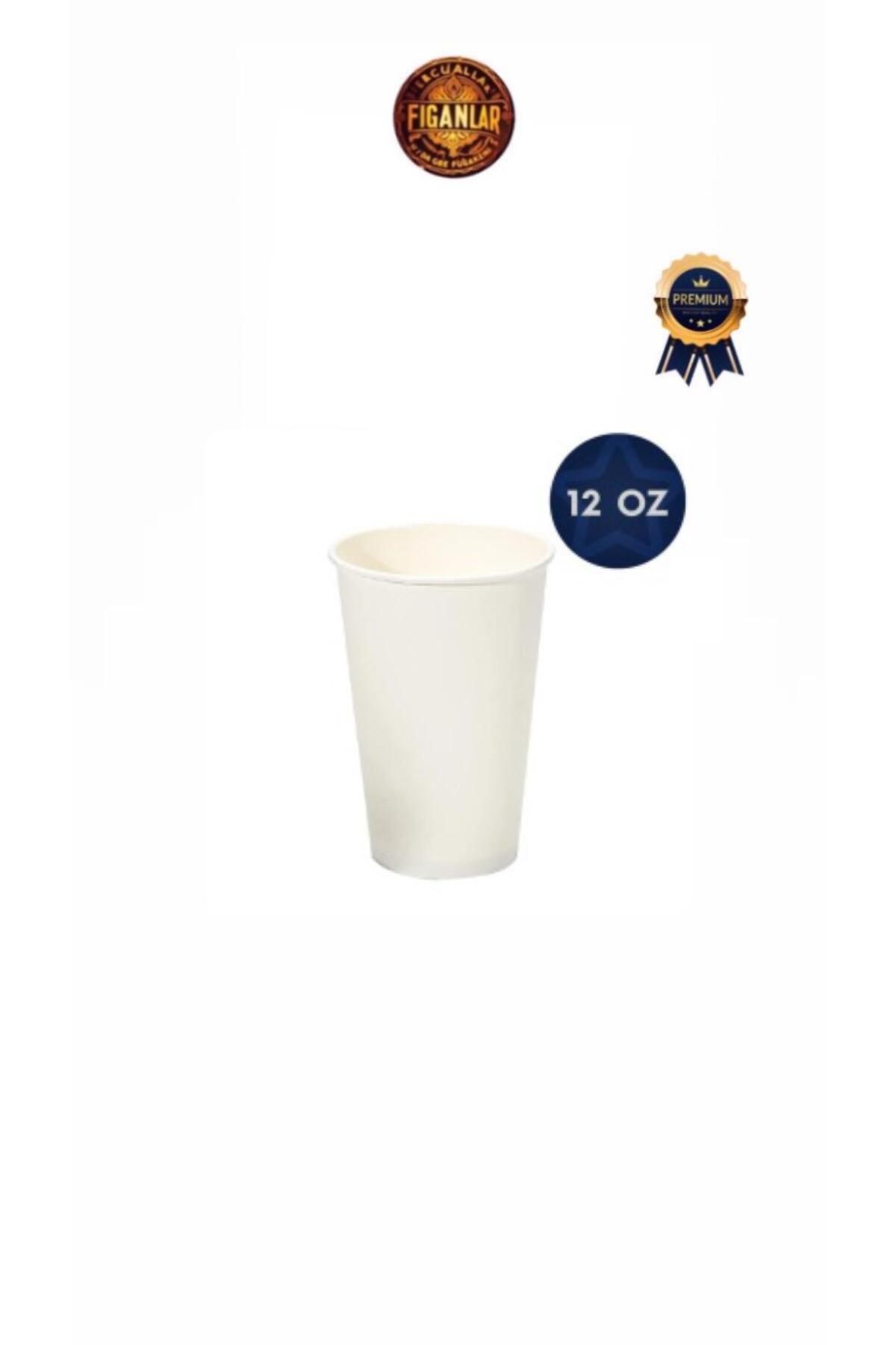 figanlar ambalaj Büyük Boy 12 oz 350cc Beyaz Karton Bardak 1000 Adet(1 Koli)