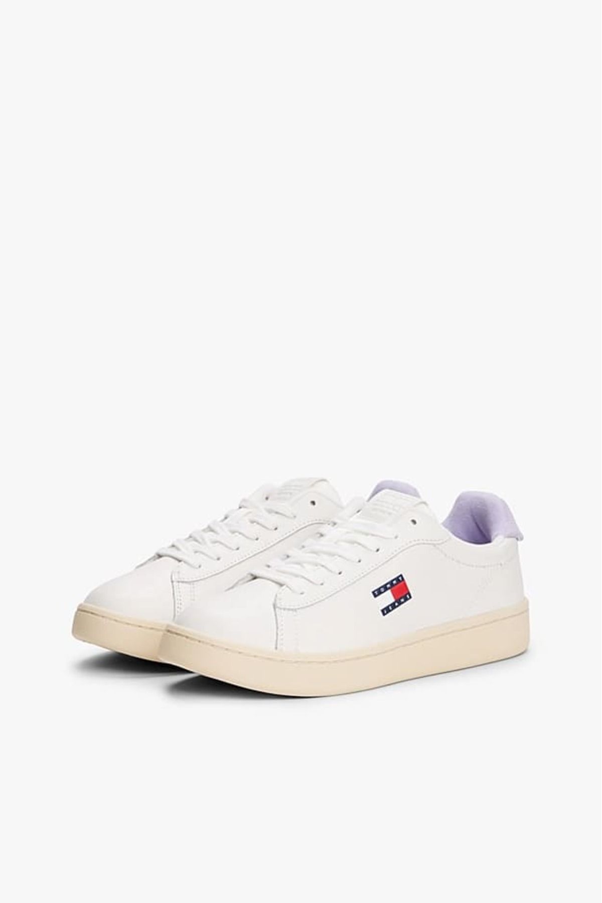 Tommy Hilfiger Kadın Th Archive 98 Sneakers - Ekru/Mor