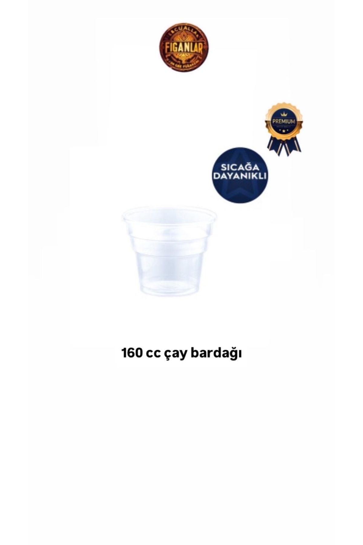 figanlar ambalaj 1.Kalite Sert Plastik Pet Çaycı Bardağı PP (Isıya Dayanıklı) 160cc 2000 Adet