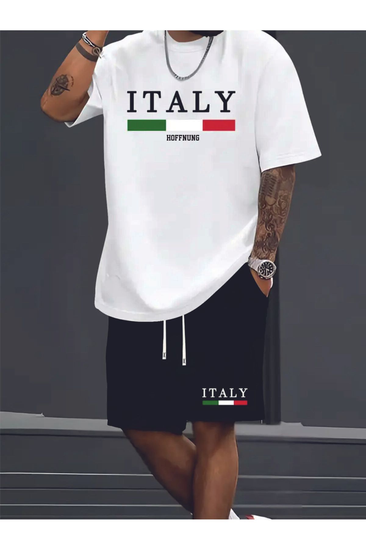 HOFFNUNG full shorts ITALY FLAG HOFFNUNG oversize