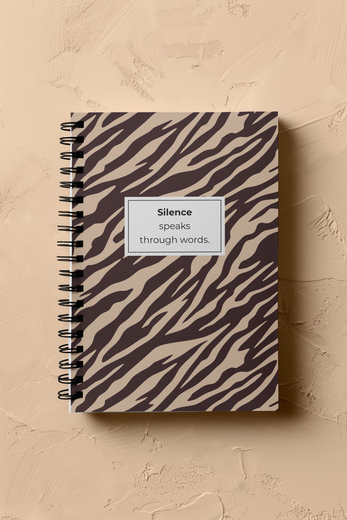 Notisyon Not Defteri, Defter, Okul Defteri, Leopar Defter, Leopar Kapak, Spiralli, A5, 120 Sayfa