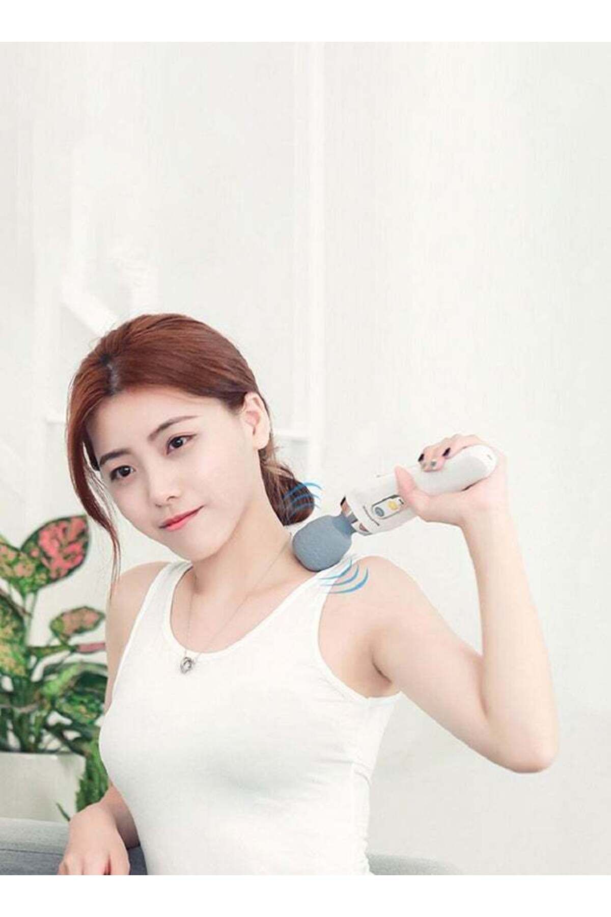 COOYA-Portable Wireless Handheld Massager with 6 Speed Modes, USB Charging, Silent Operation (White) 7