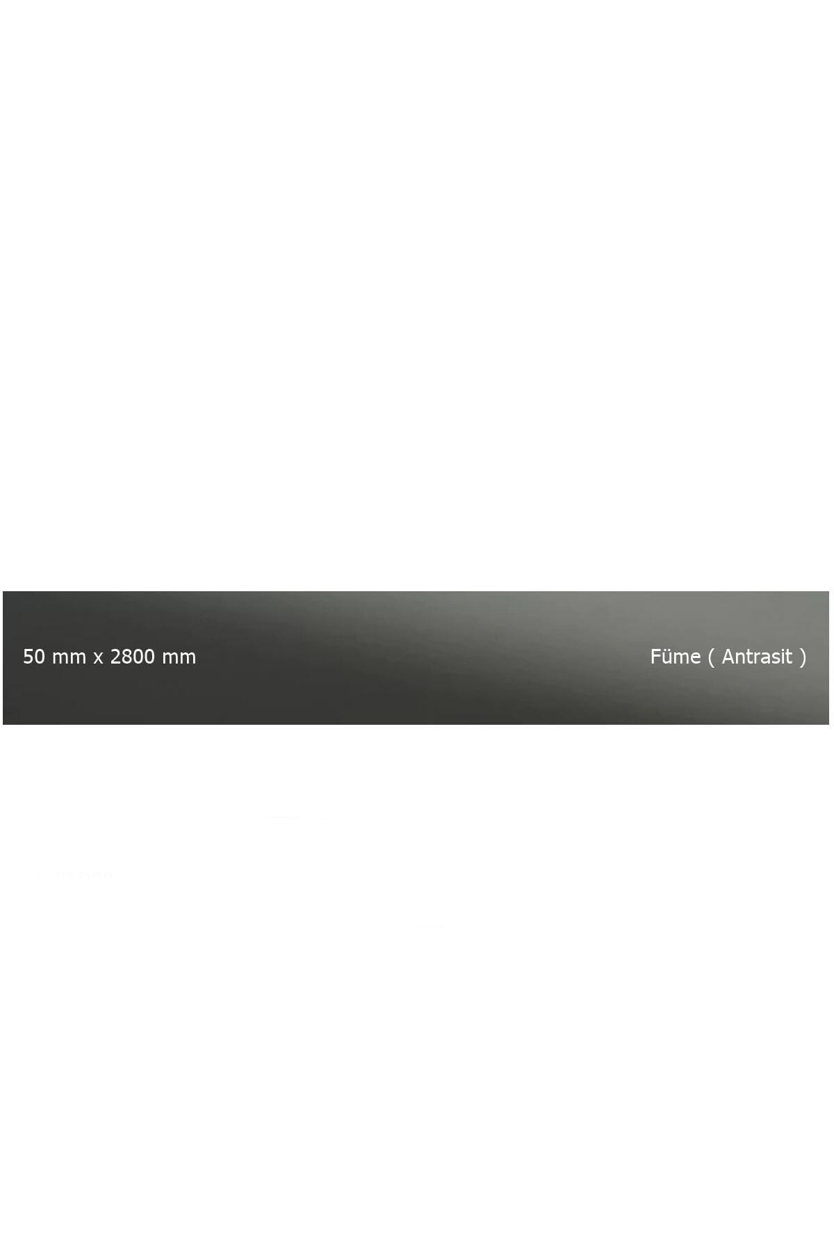 Elioure Antrasit yapışkanlı pleksi şerit, mobilya ve dekor aksesuarı, 50x2800 mm