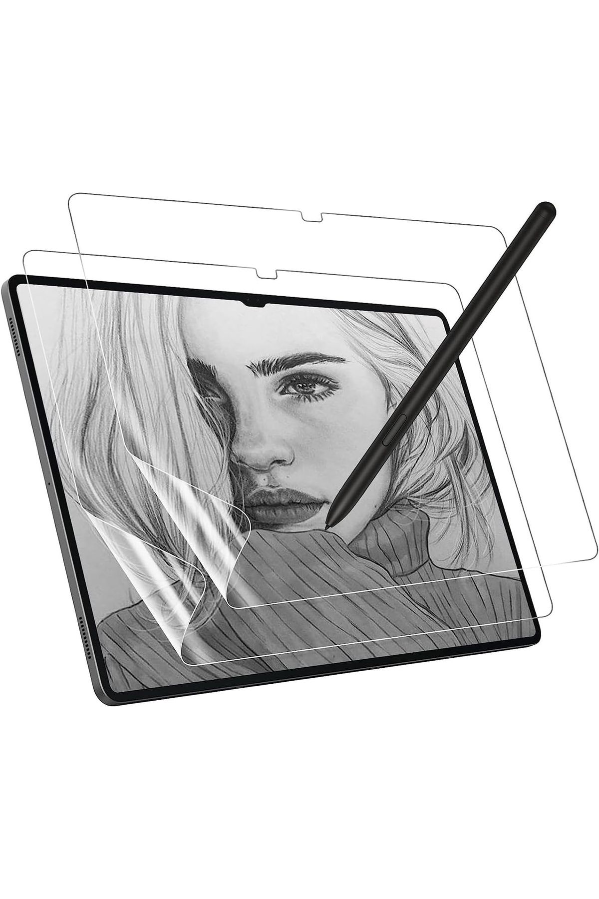 m.tk moveteck Samsung Galaxy S10 Fe Plus 13.1" inç Kağıt Hisli Özel Çizim Paperlike Mat Ekran Koruma Sm-X620 X626B