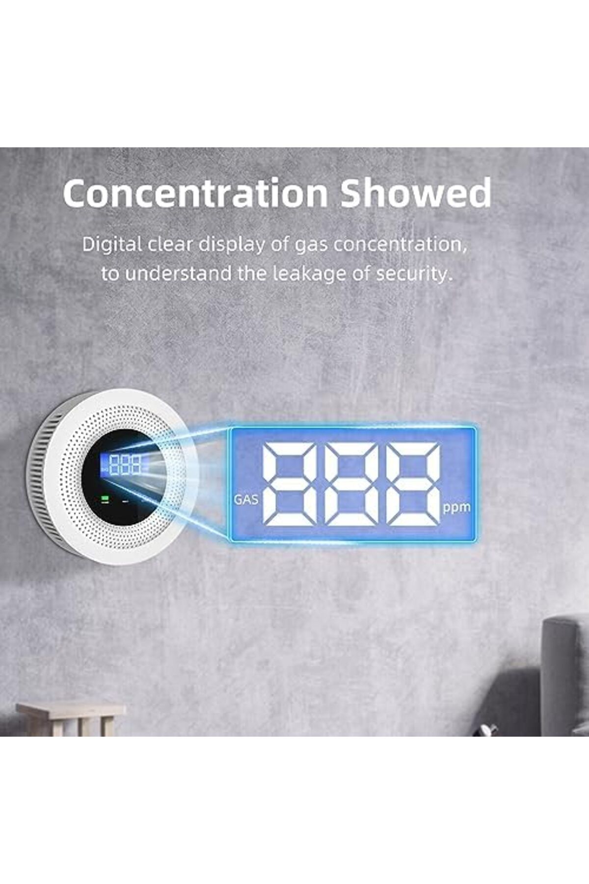 Generic-جهاز كشف تسرب الغاز الطبيعي Tuya WiFi من UanTii مزود بمستشعر تسرب غاز البترول المسال مع إنذار صوتي وجهاز تحكم عن بعد بتردد 433 ميجاهرتز 5