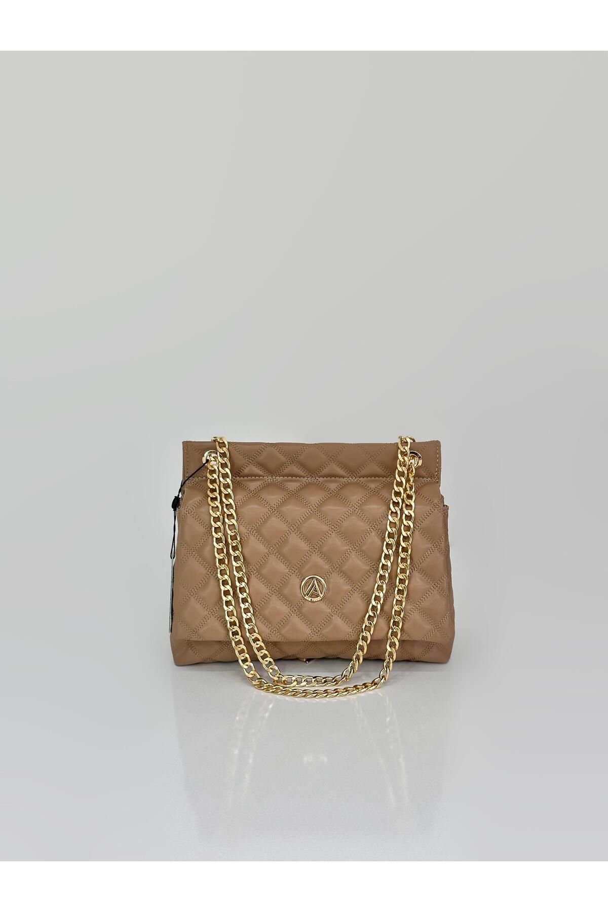 Armine Trend Zincirli Çanta Arm130-1 Bej
