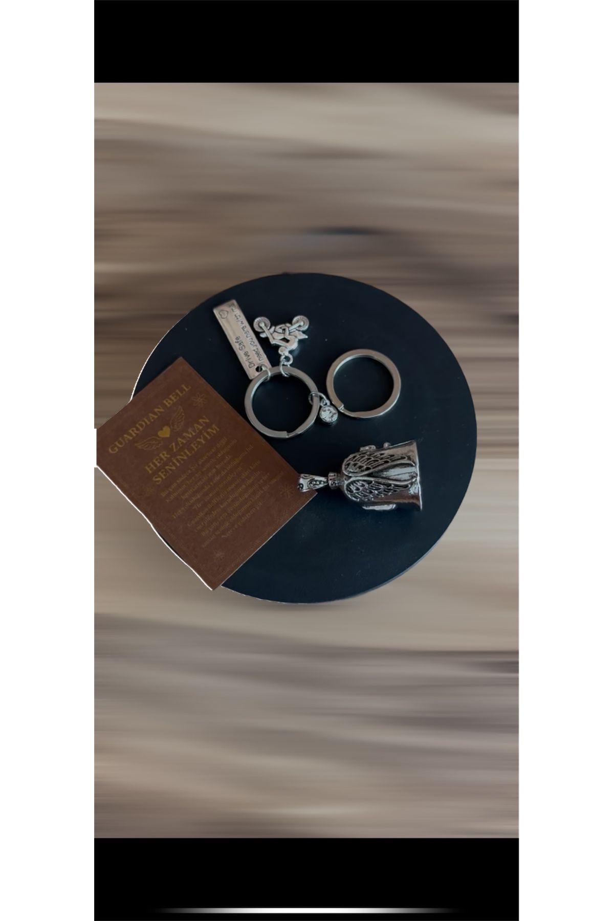 Sheinshine Guardian bell - Melek Kanatlı + Drive Safe Anahatarlık motorcu