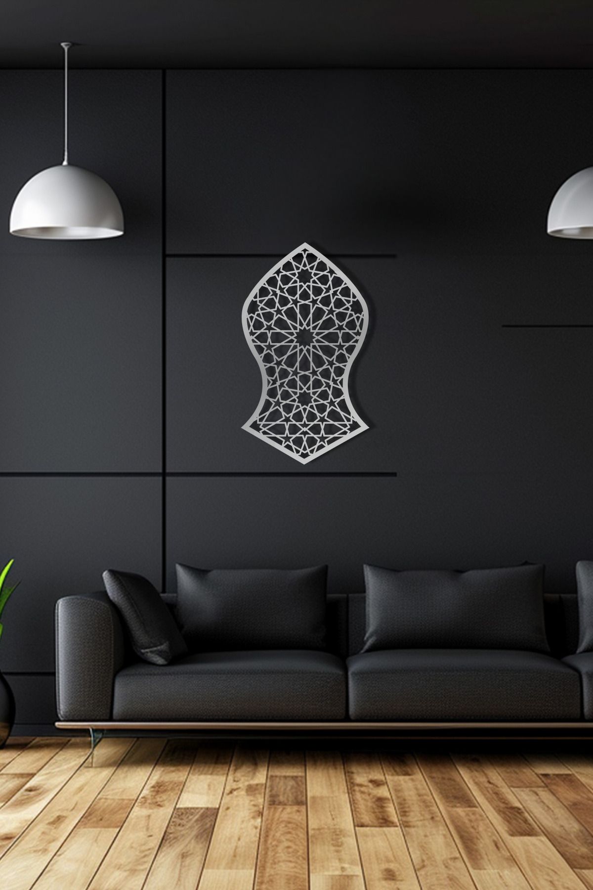 cncrafft İslami Geometrik Motifli Metal Tablo – Selçuklu Desenli Duvar Dekoru