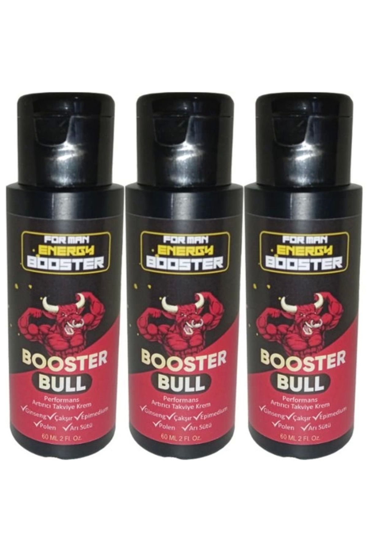 Vemora Booster Bull 3 Adet Erkeklere Özel Krem 60 ml / 3 Adet 60 ml HAPYN121