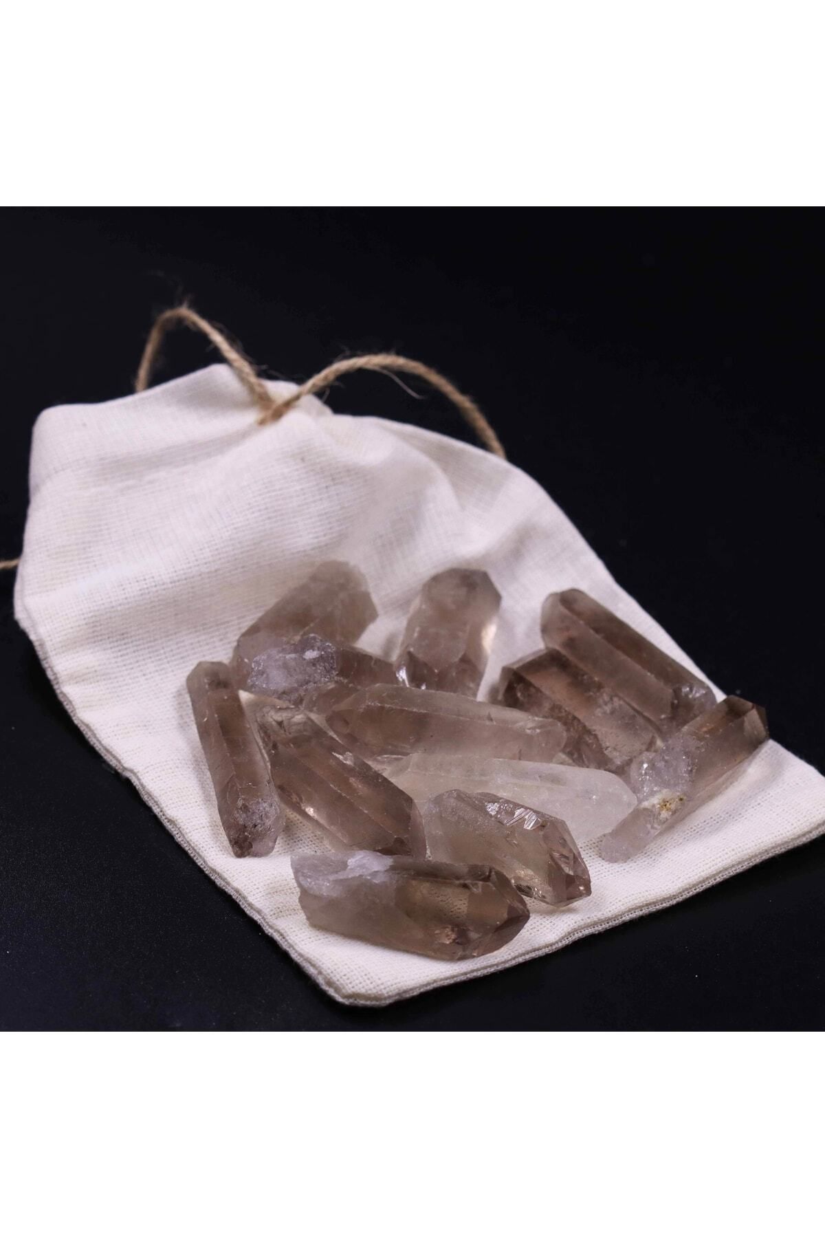 Elioure Dumanlı Kuvars Taşı Doğal Ham Parça, 15-25gr, Gri Renk, Şifa ve Enerji Kaynağı