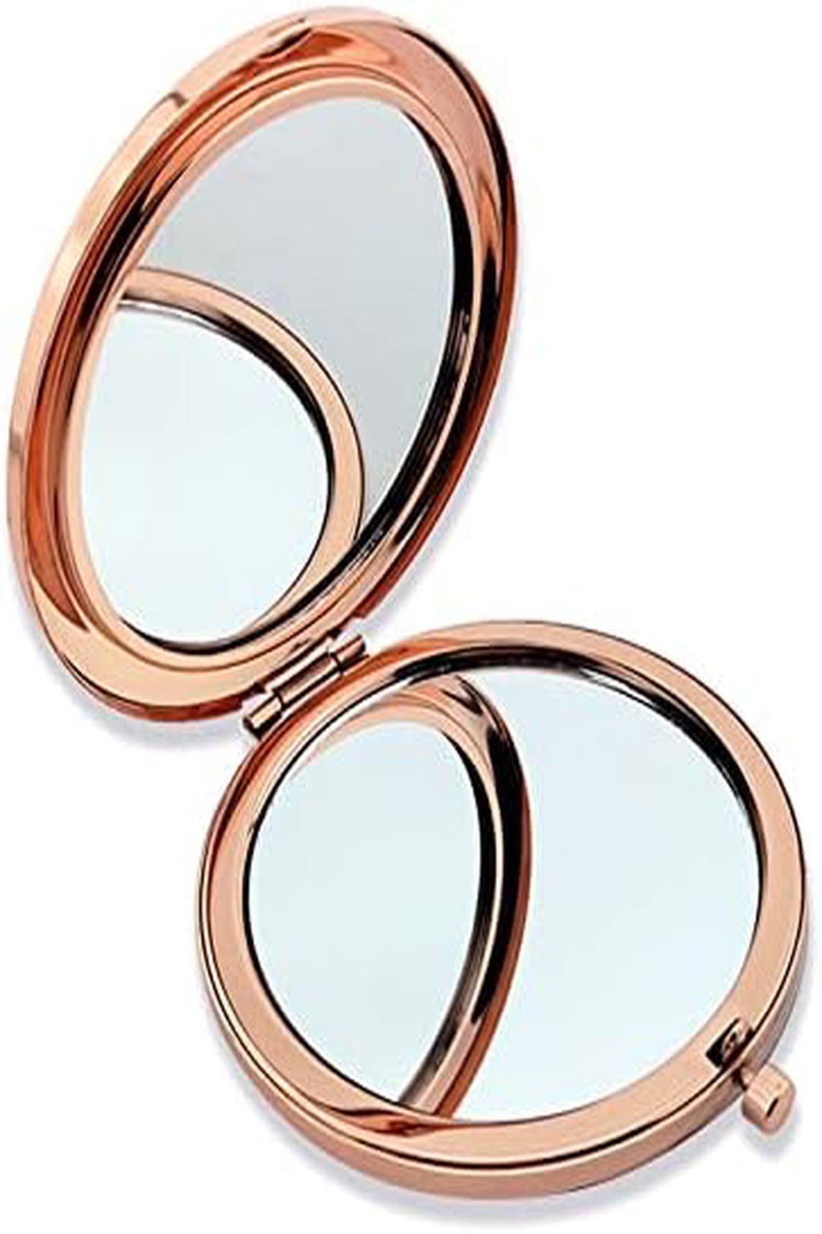 Dream Plus Roze Gold Cep Çanta Aynası Makyaj Aynası Kapaklı Konsept Hediyelik Kına Hediyelik Ayna