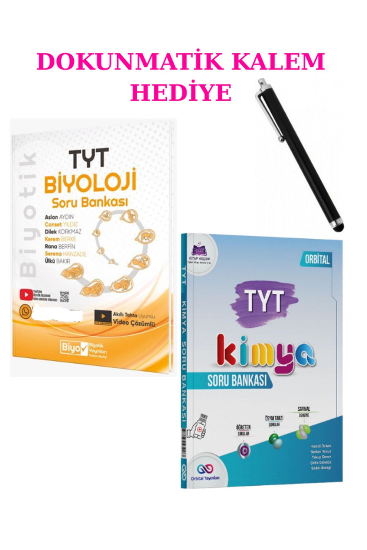 Marsis Yayınları Biyotik TYT Biyoloji Soru Bankası+Orbital TYT Kimya Soru Bankası + DOKUNMATİK KALEM