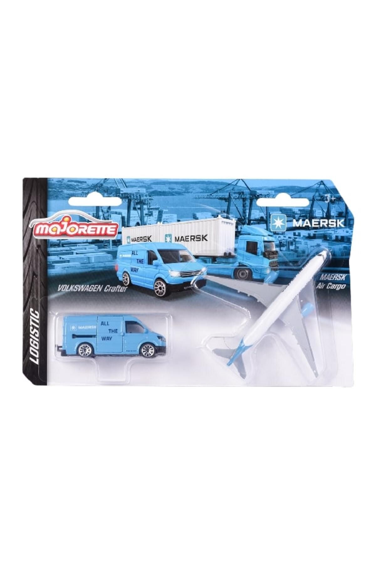 Majorette MAERSK TRANSPORT VEHİCLES, 3-ASST. VOLKSWAGEN CRAFTER
