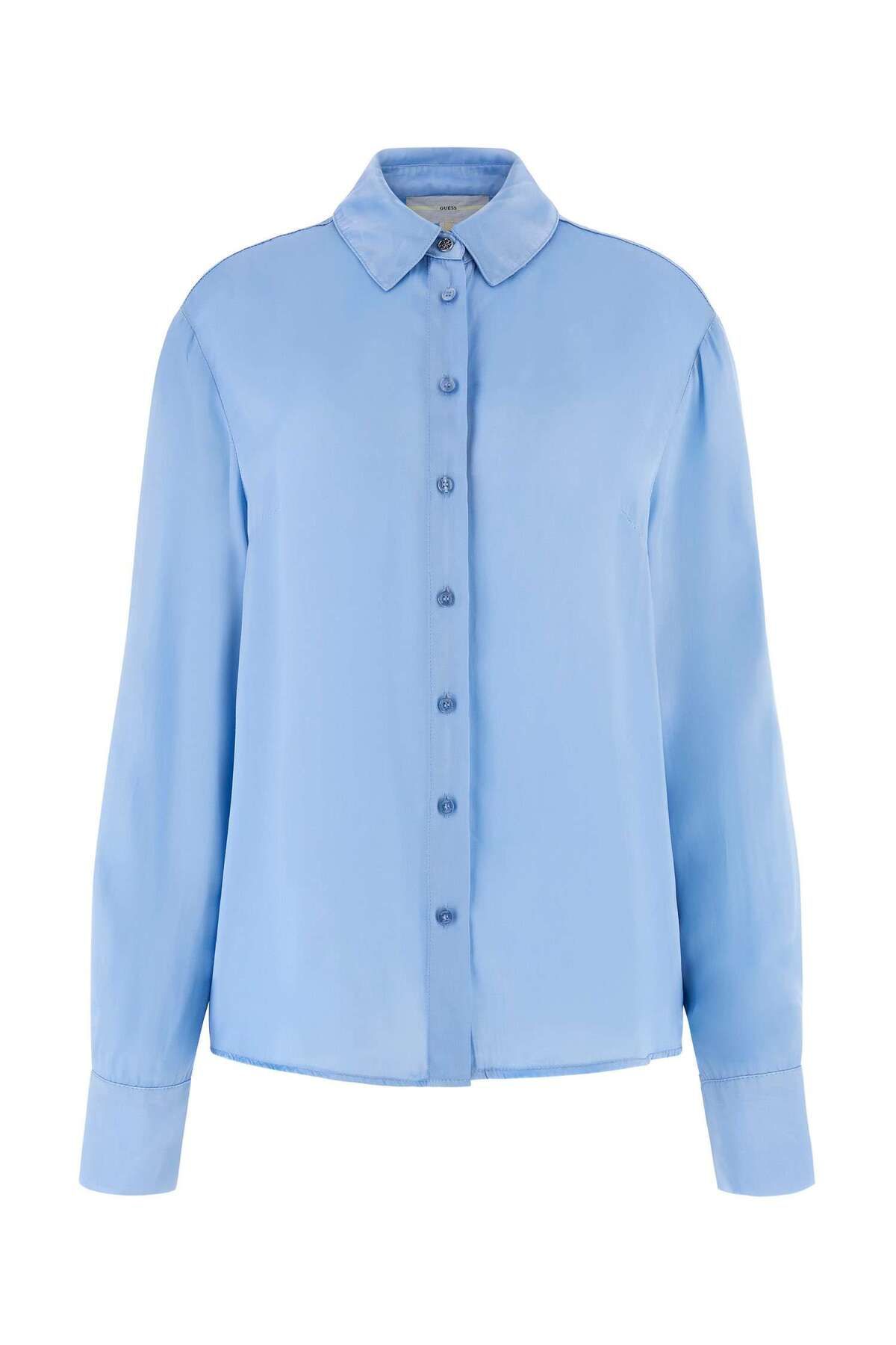 Guess Iris Kadın Ipek Karışımlı Slim Fit Gömlek