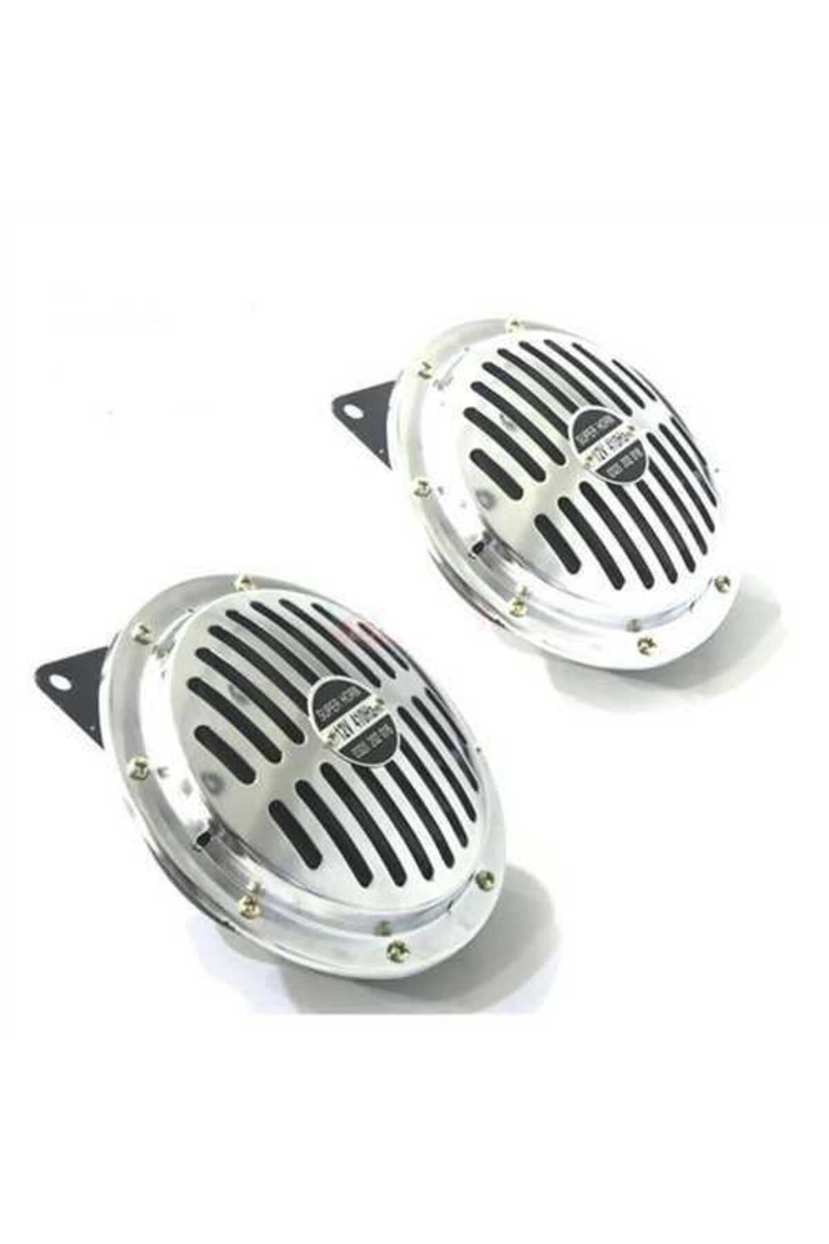 ShopB SÜPERTONE KORNA 12V KROM JUMBO BÜYÜK (15,5 MM) iNCE-KALIN