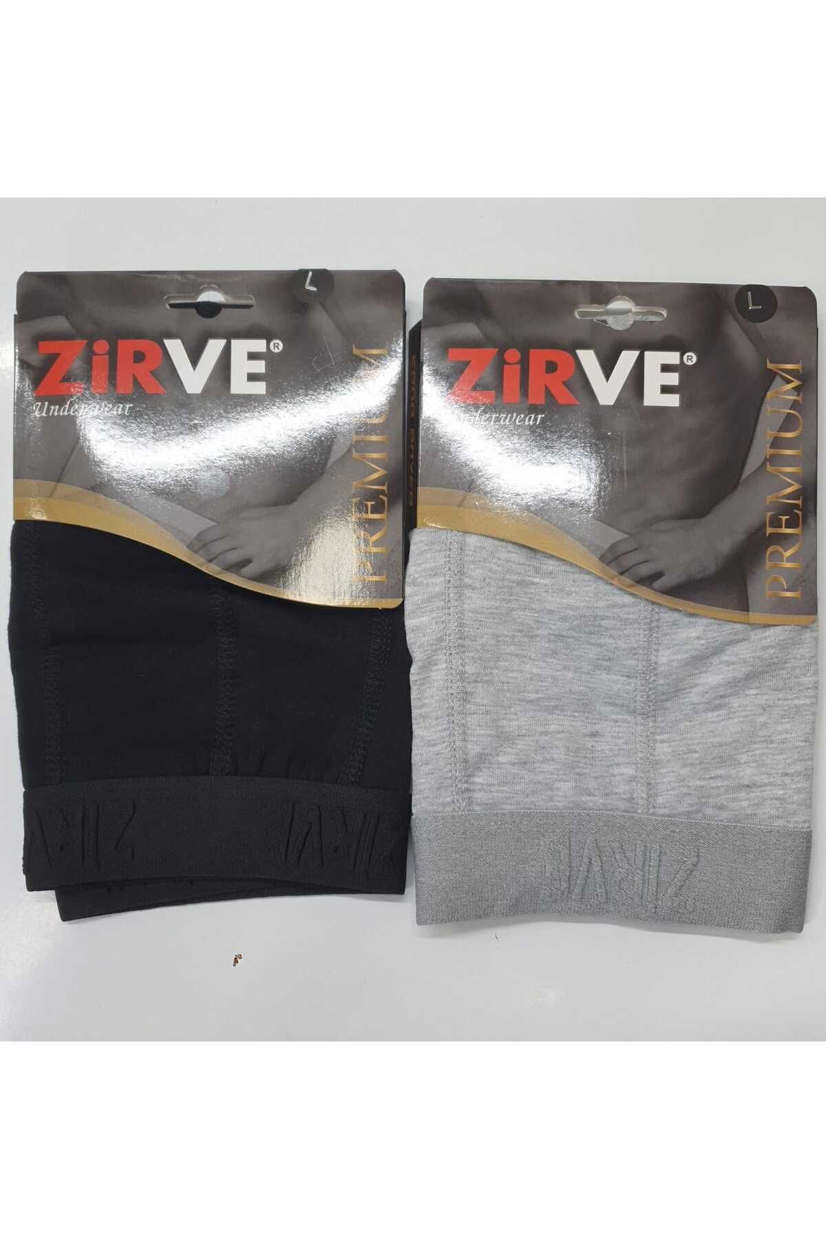 Zirve 4 lü SİYAH GRİ LACİVERT FÜME LİKRALI BOXER