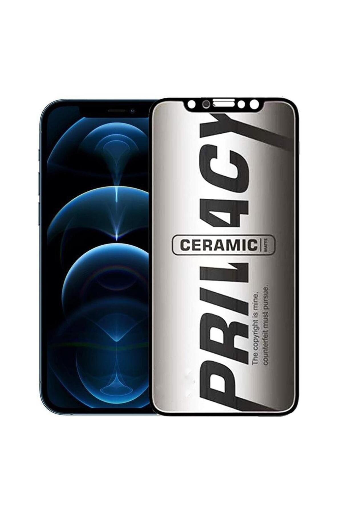 bzontech Apple iPhone 12 Pro Max Hayalet Koruyucu Mat Seramik Gizli