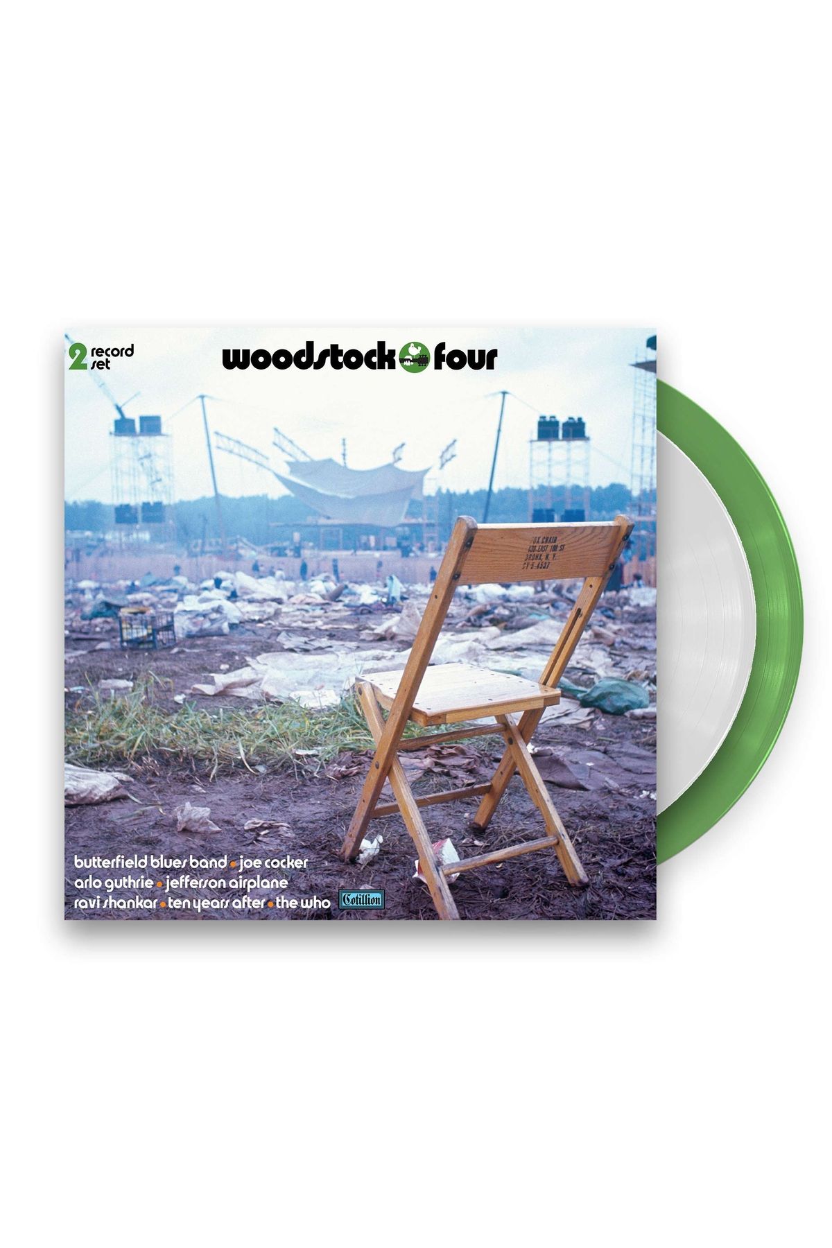 Eskişehir Plak VARIOUS ARTISTS – Wodstock Four (50th.Anniversary Special Edition GREEN & WHITE VINYL) 2LP