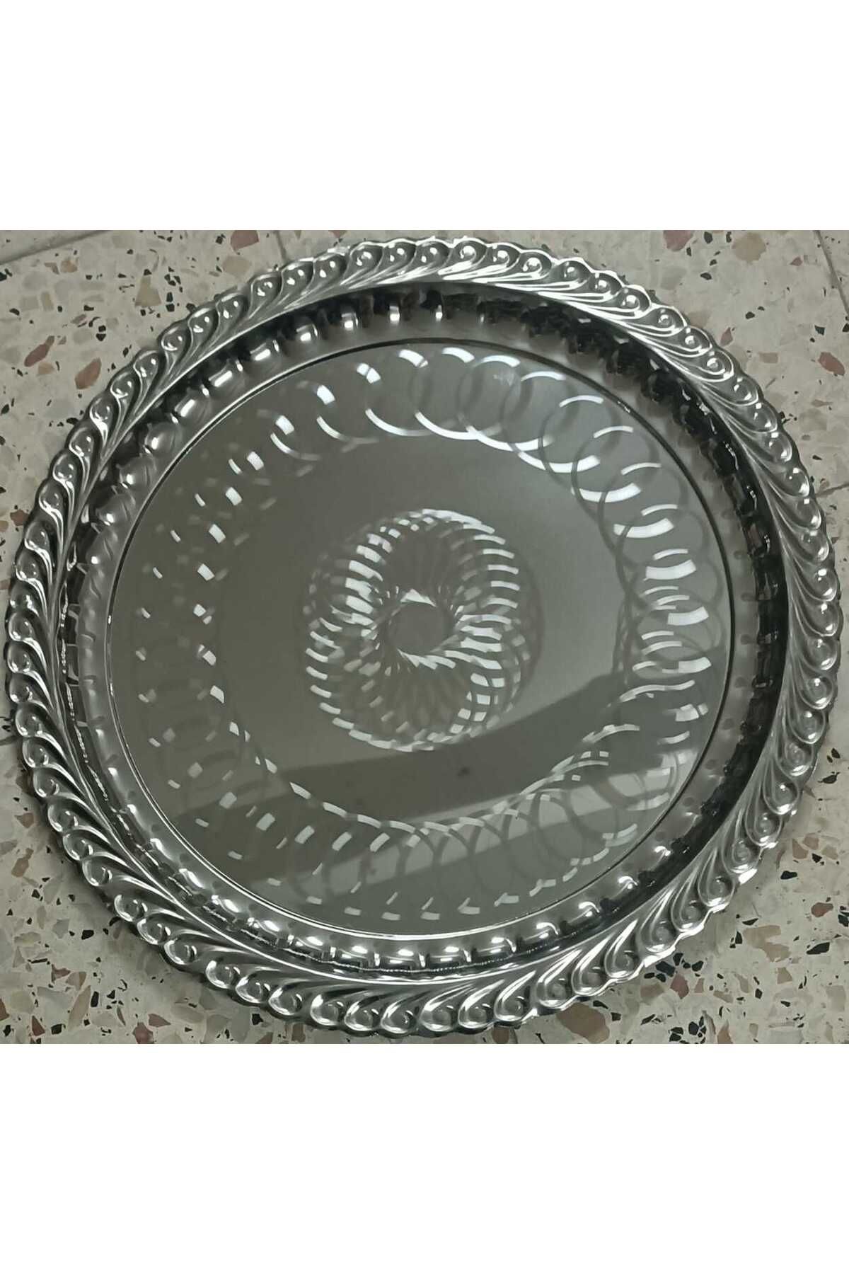 Modafiks Çelik Sini Tepsi Yer Sofrası 47CM