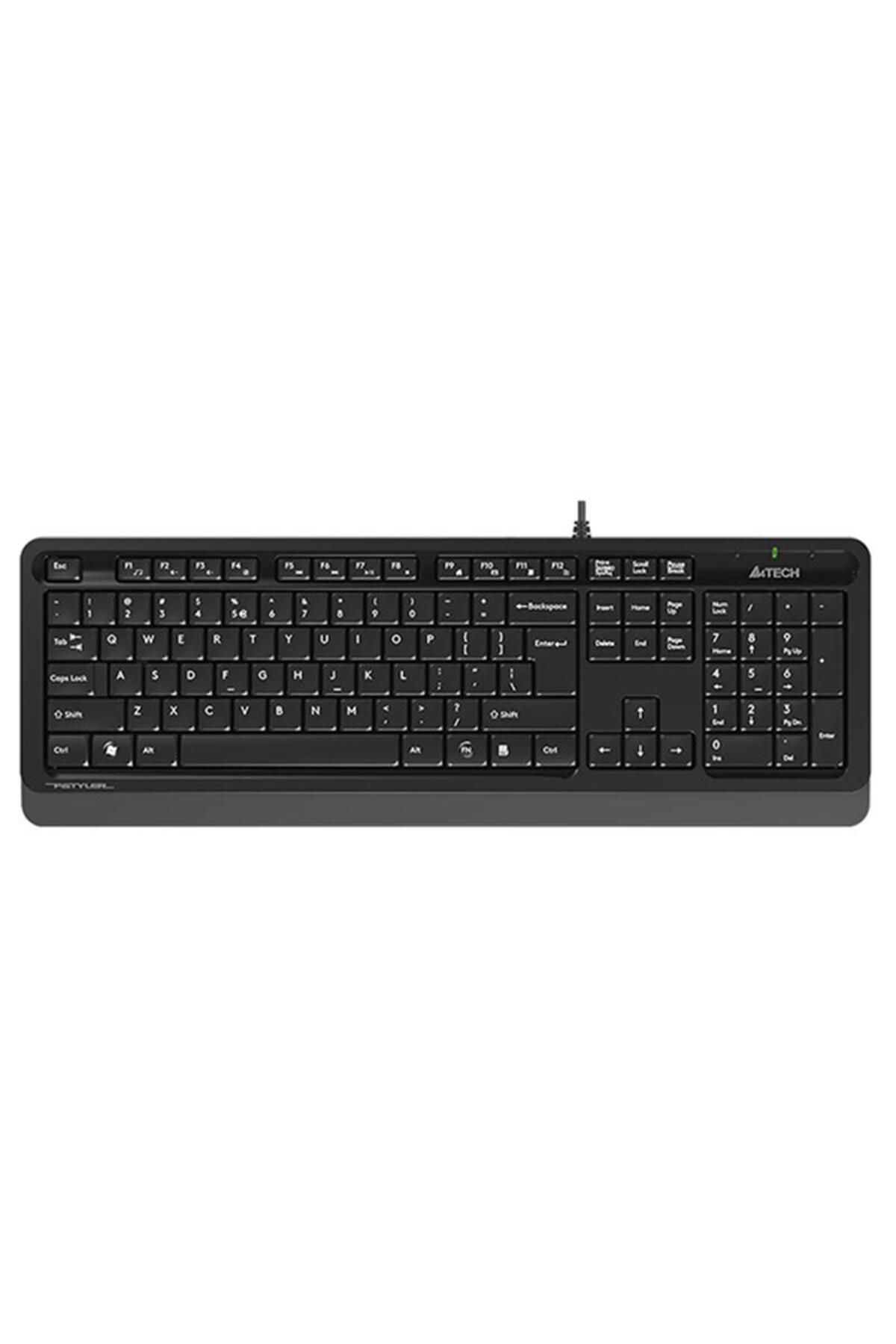 Pazarcan A4 Tech Fk10 Q Tr Mm Gri/siyah Usb Kablolu Klavye