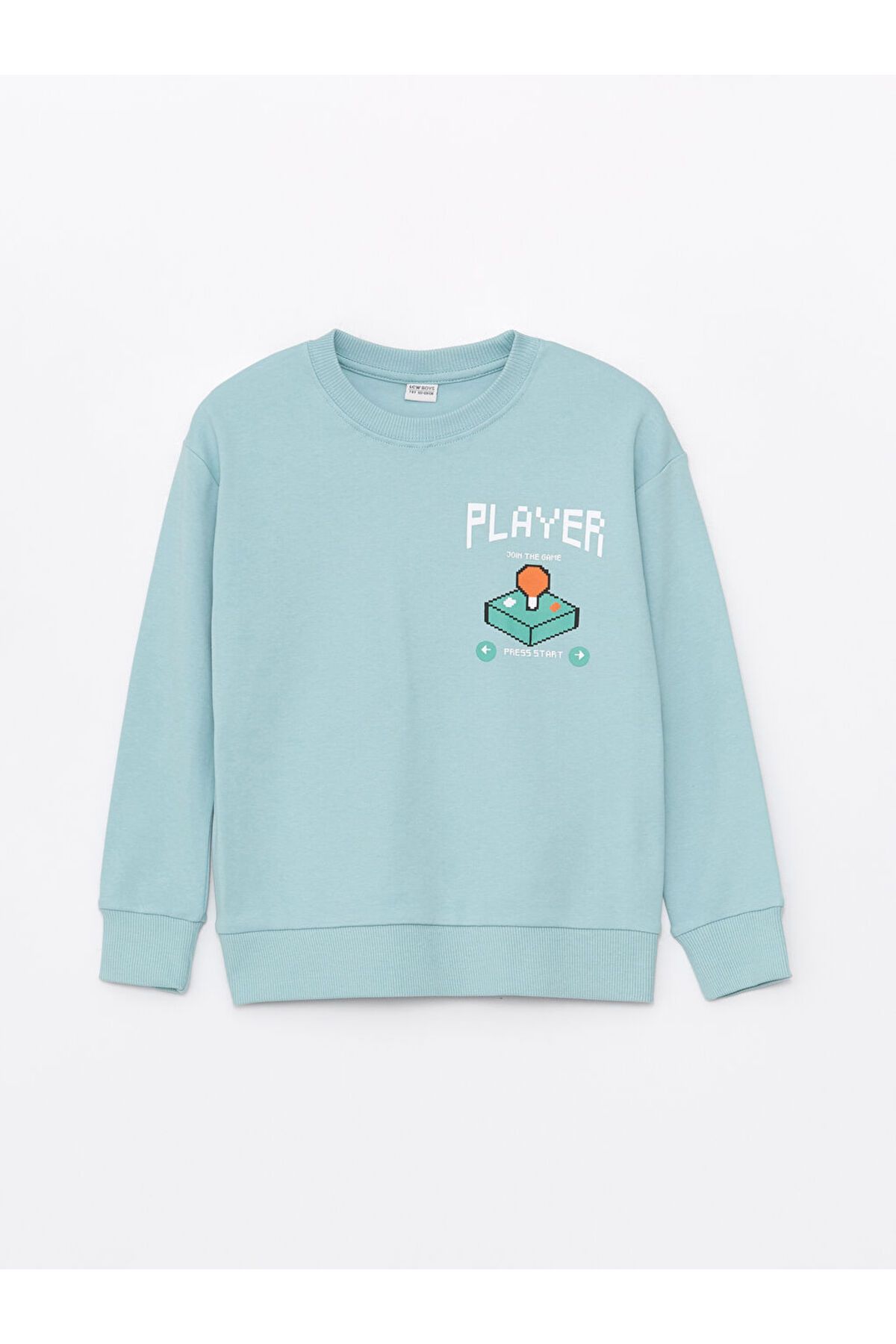 LC Waikiki LCW Kids Yeşil Rahat Kalıp Bisiklet Yaka Erkek Çocuk Tişört S45313Z4NVY25