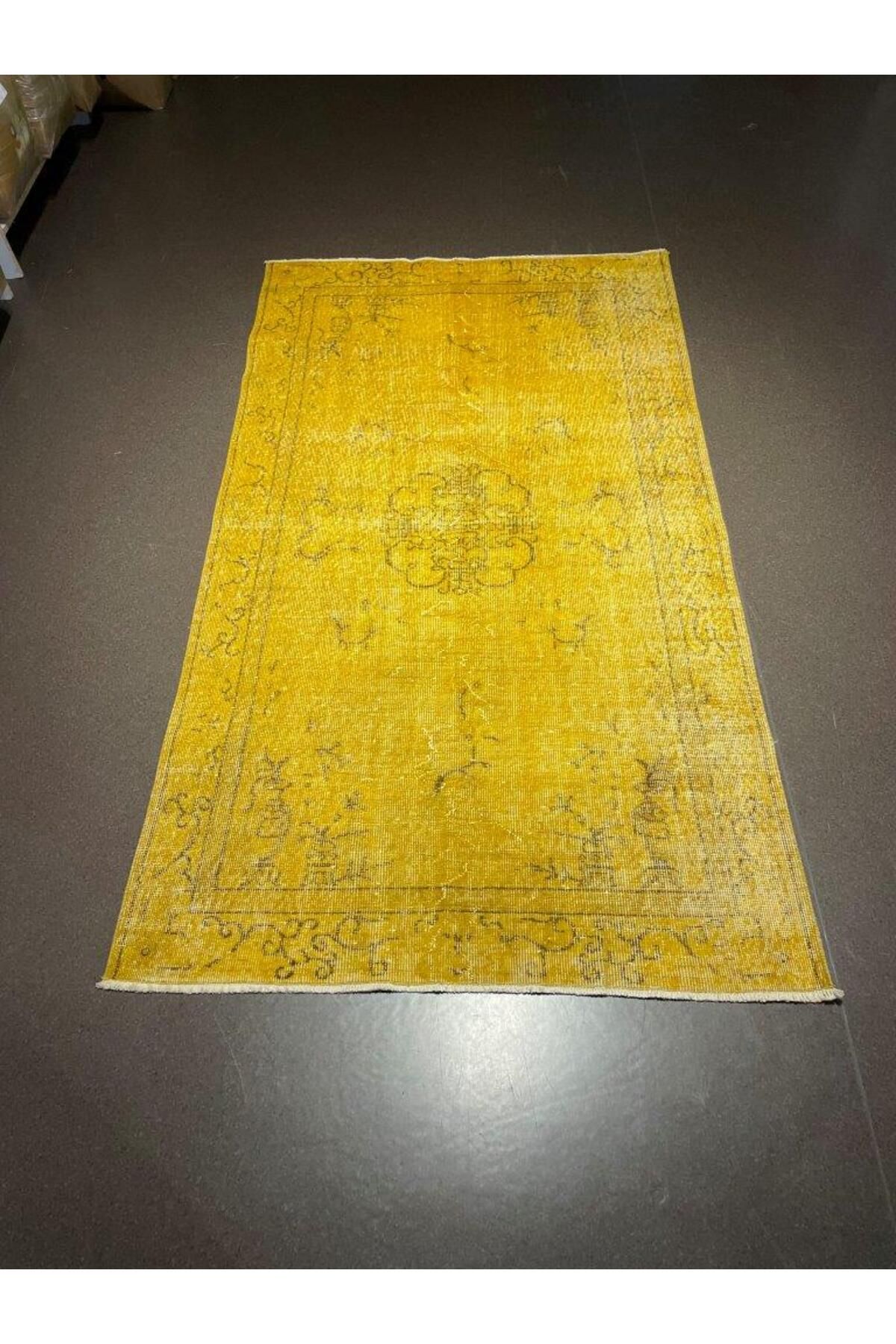 KOZZY HOME Patchwork El Yapımı Yün Halı Vintage El Dokuma %100 Kök Boya Klasik Desenli Modern Halı (NO-196)