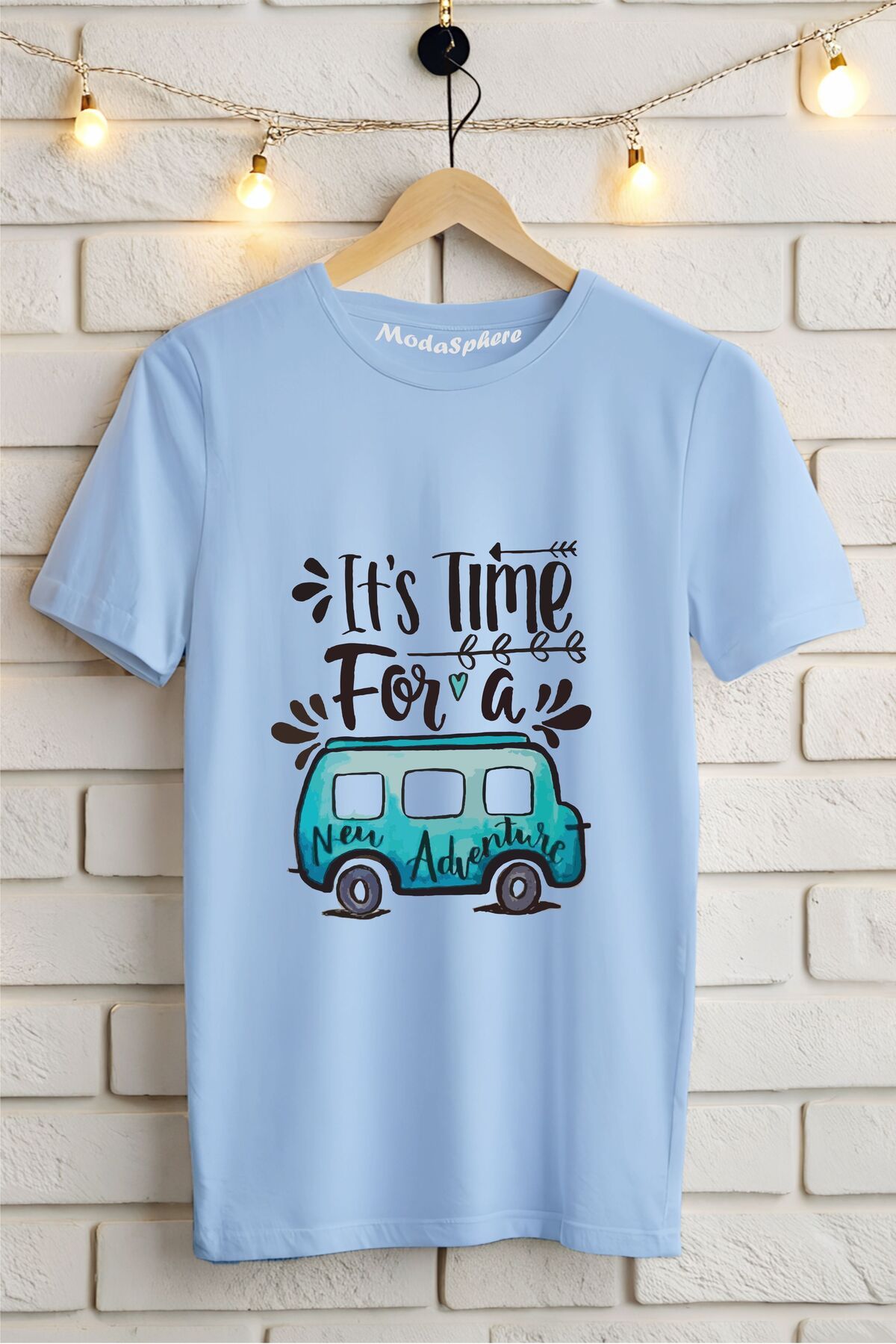 ModaSphere Retro Car Baskılı Unisex Oversize Tişört