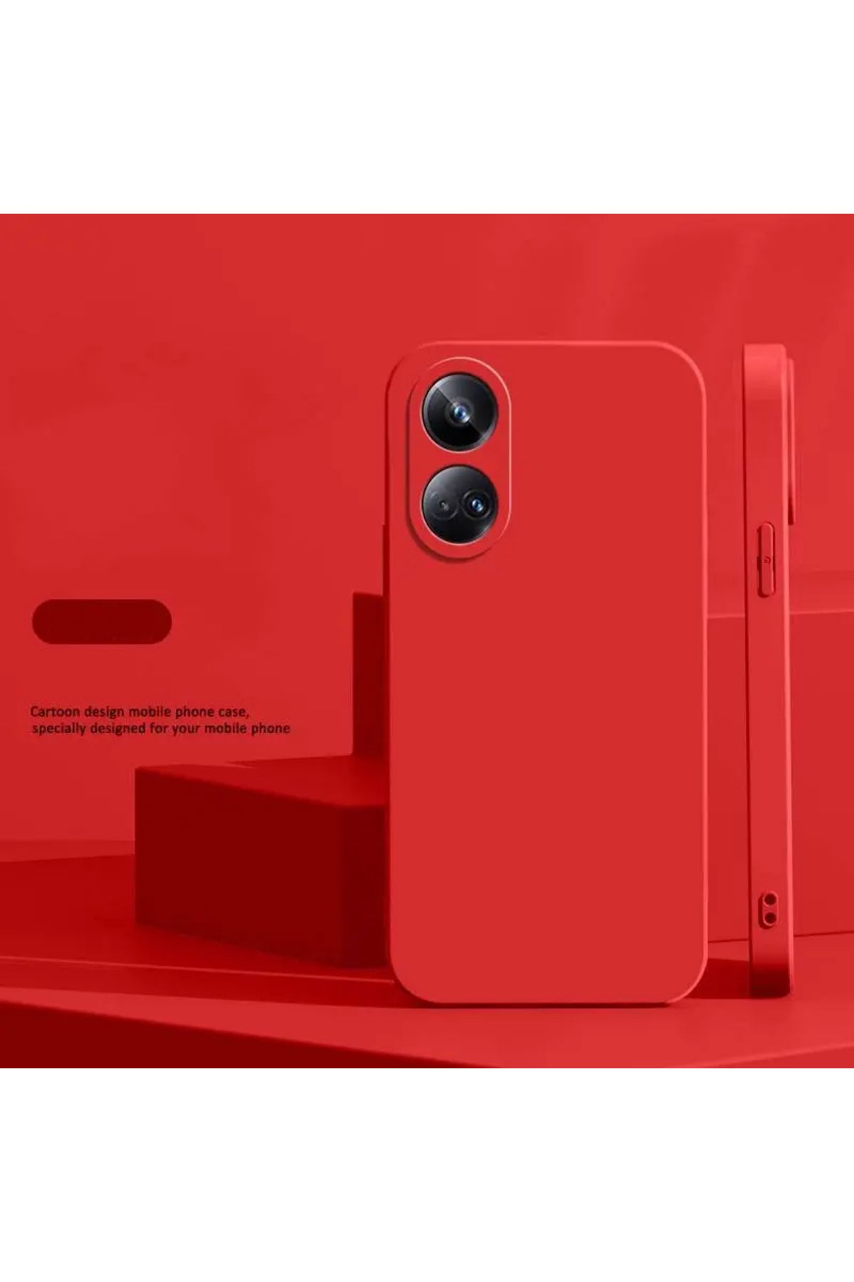 GRABONO Oppo Reno A38 Kılıf Kamera Korumalı Kadife İç Kaplama Mat Premium Seri