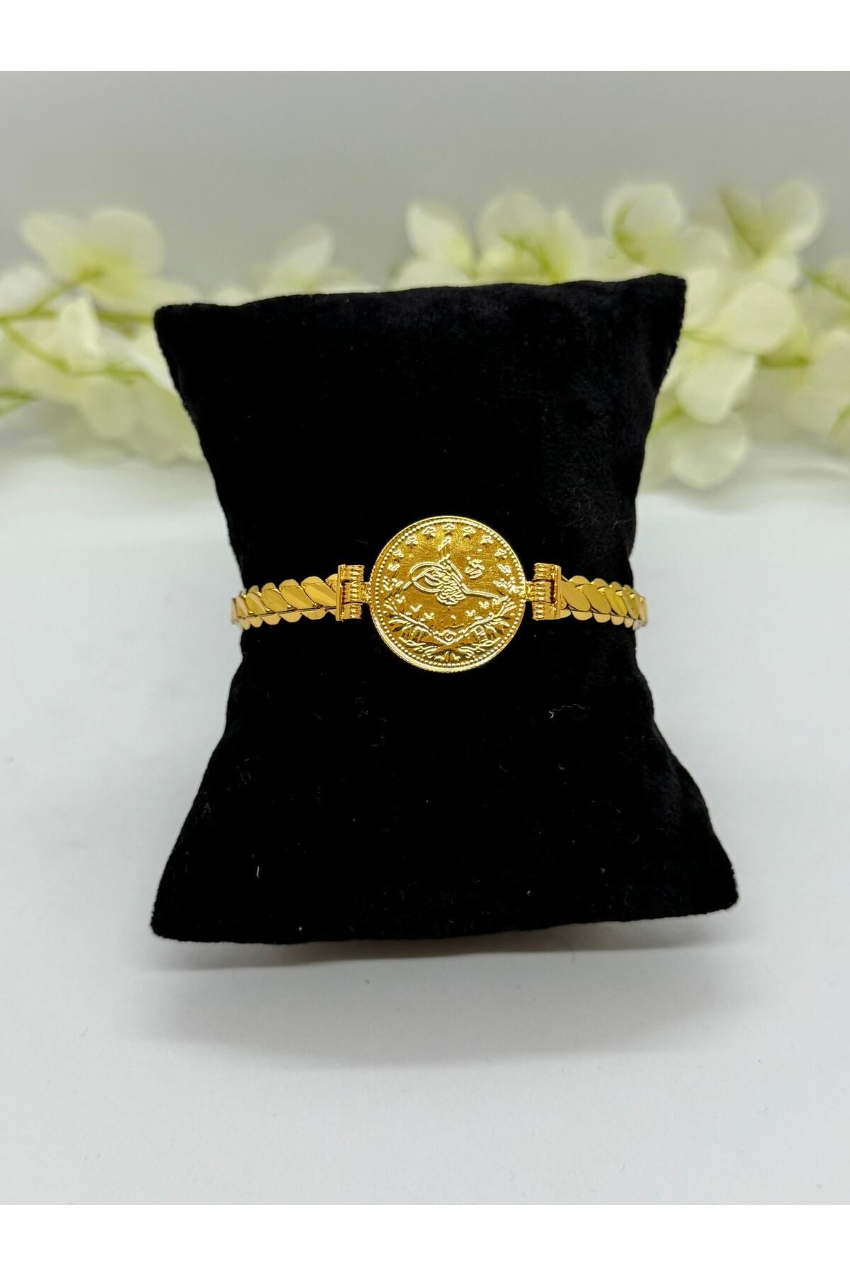 Constanza Exclusive 22 Ayar Altın Kaplama Osmanlı Motifli Bileklik Lvd 541-1-2
