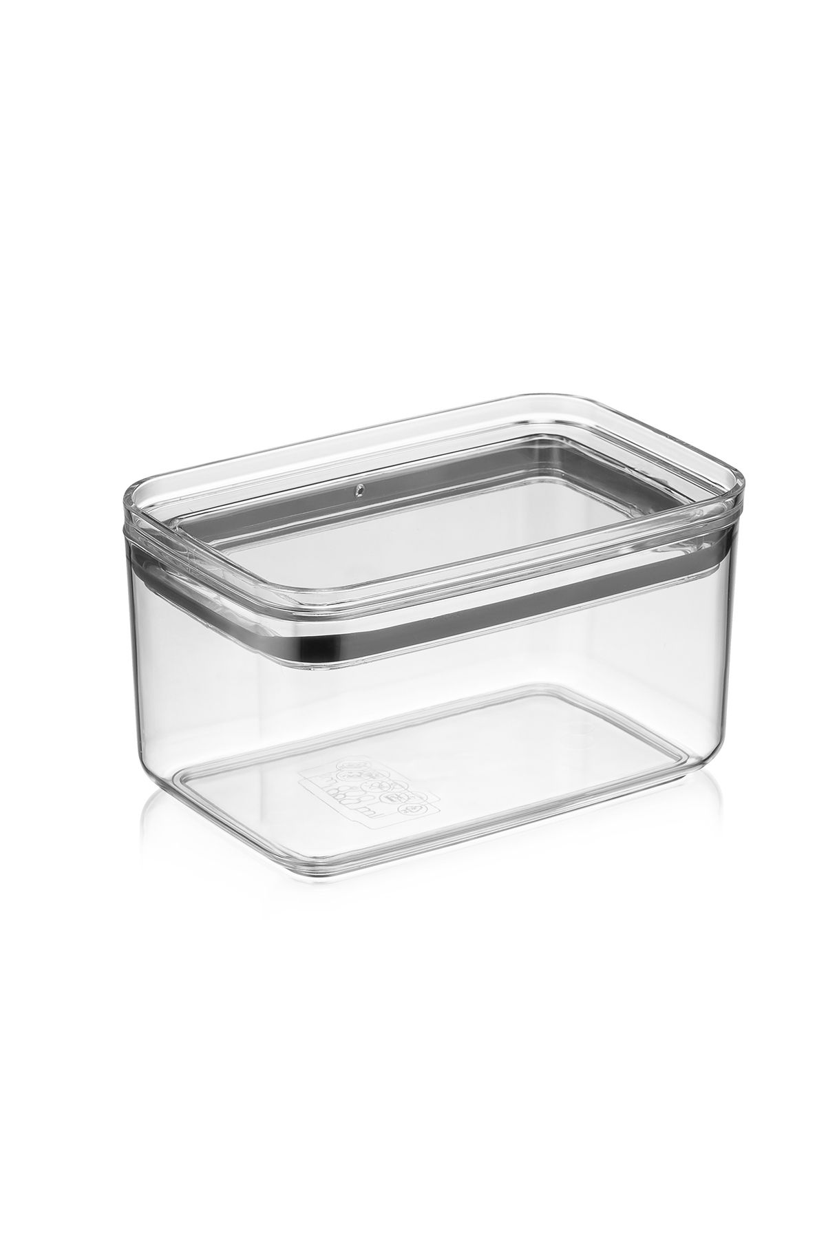 AYN Houseware 1000 ML CONTALI DİKDÖRTGEN KRİSTAL 12'Li ERZAK KABI SETİ