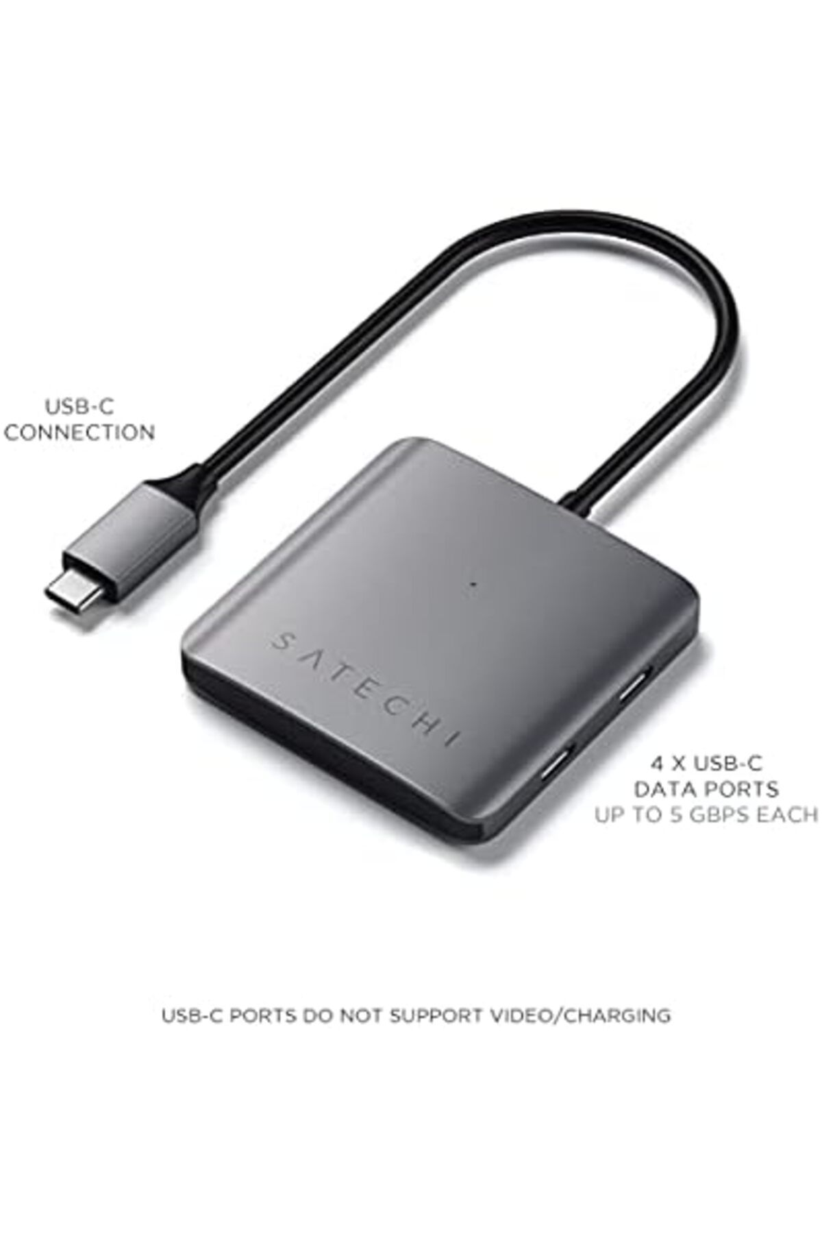 Satechi-USB-C Hub, 4 Ports USB-C Hub with Data Transfer Only (No Charging/Video) 6