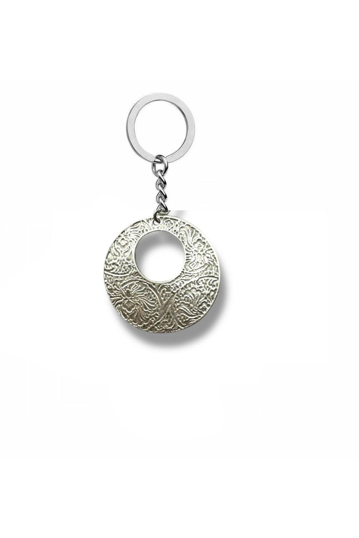 Herşey Nota Circle Charm – Yuvarlak Motifli Unisex Metal Anahtarlık