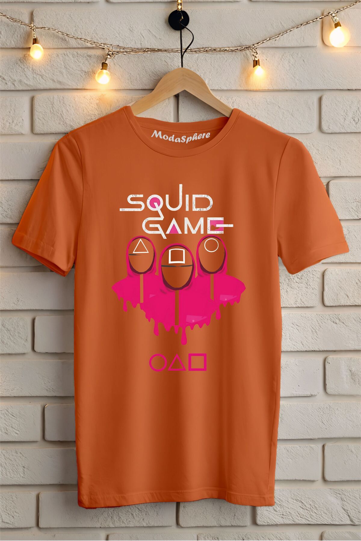 ModaSphere SQUID GAME Baskılı Unisex Oversize Tişört