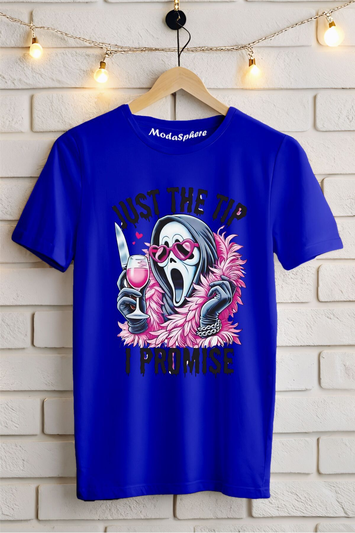 ModaSphere JUST THE TIP Baskılı Unisex Oversize Tişört