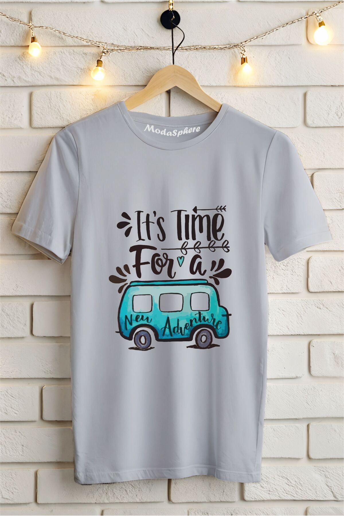 ModaSphere Retro Car Baskılı Unisex Oversize Tişört