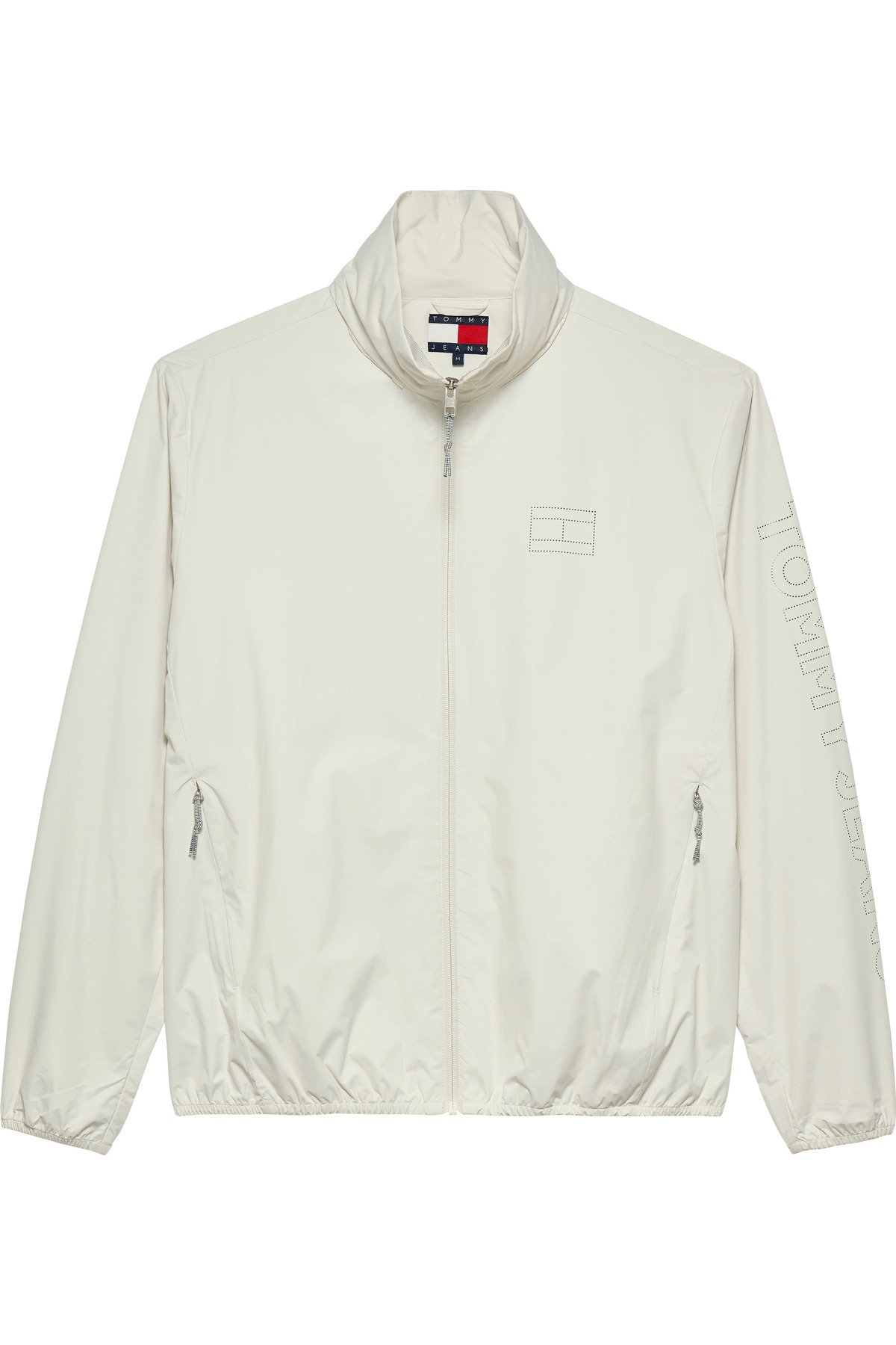 تامی هیلفیگر کاپشن مردانه سفید طرح‌دار TJM