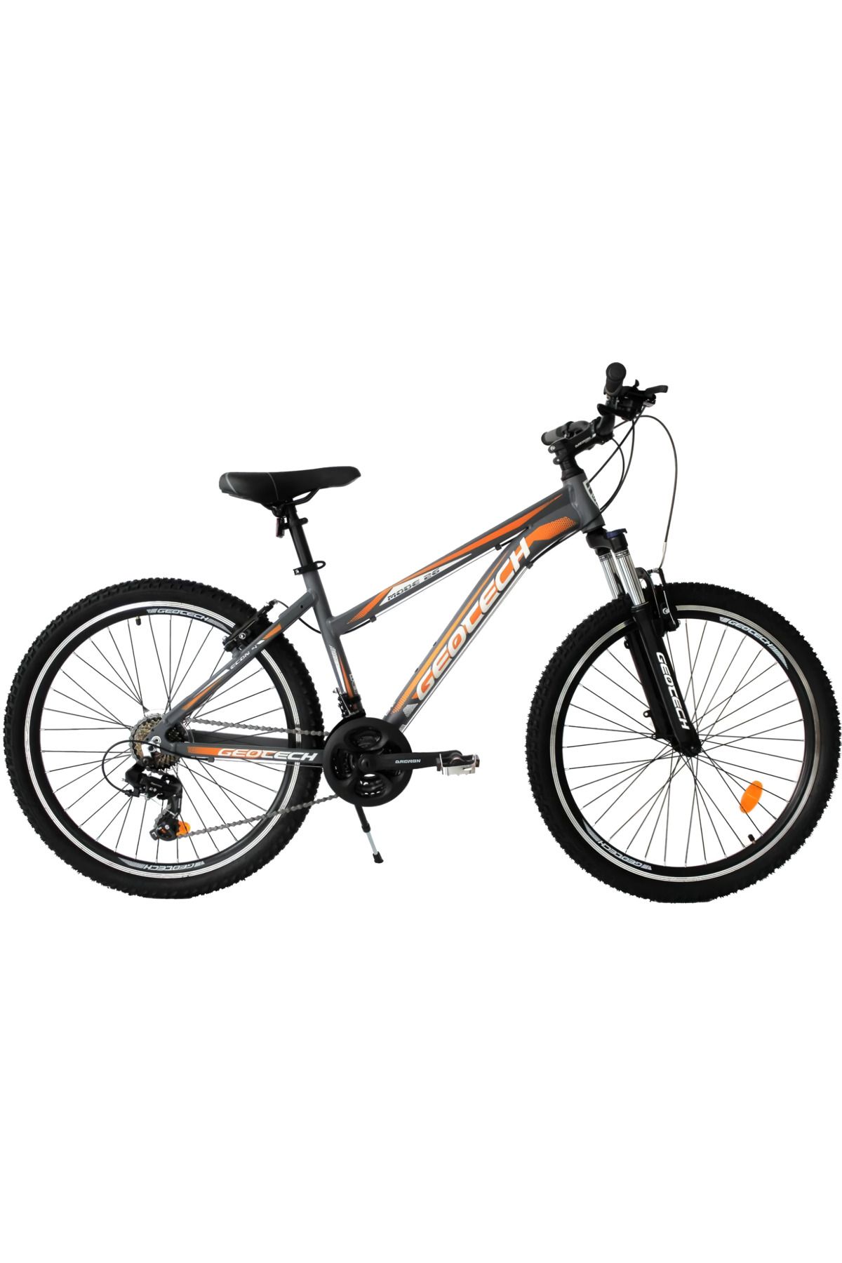 Geotech Mode 26 Econ 4 26 Jant 21 Vites Dağ Bisikleti - Gri/Turuncu - 41 cm
