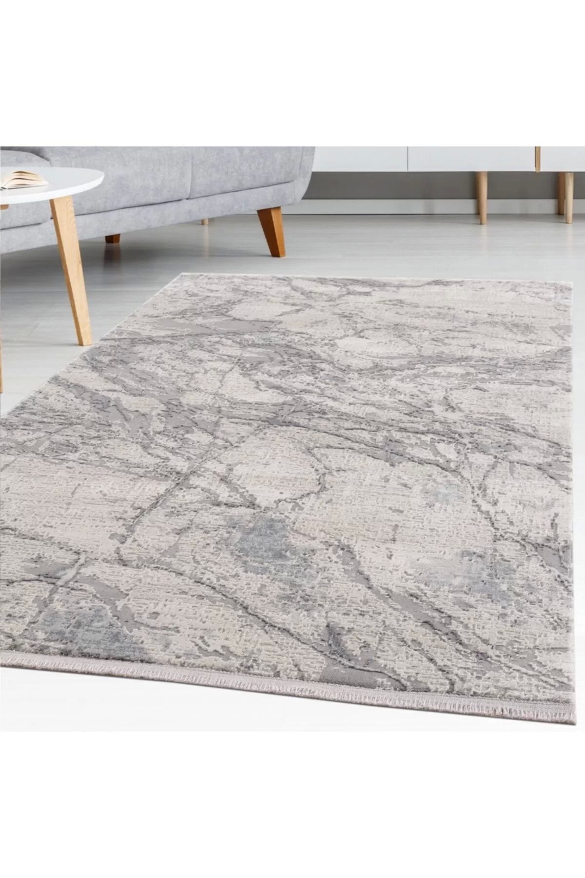 PetraHomeLiving Breda Modern Salon ve Oturma Odası Halısı - Gri