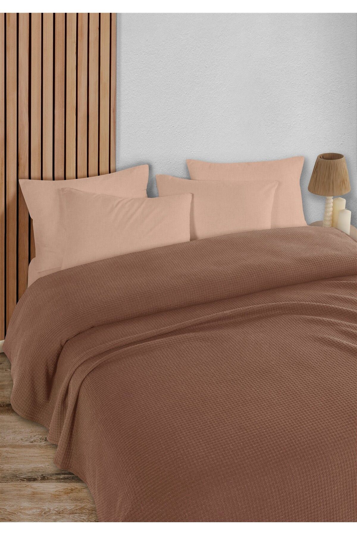 HomeBerry Adaline Kiremit Tek Kişilik Pike Takımı 160 x 230 cm